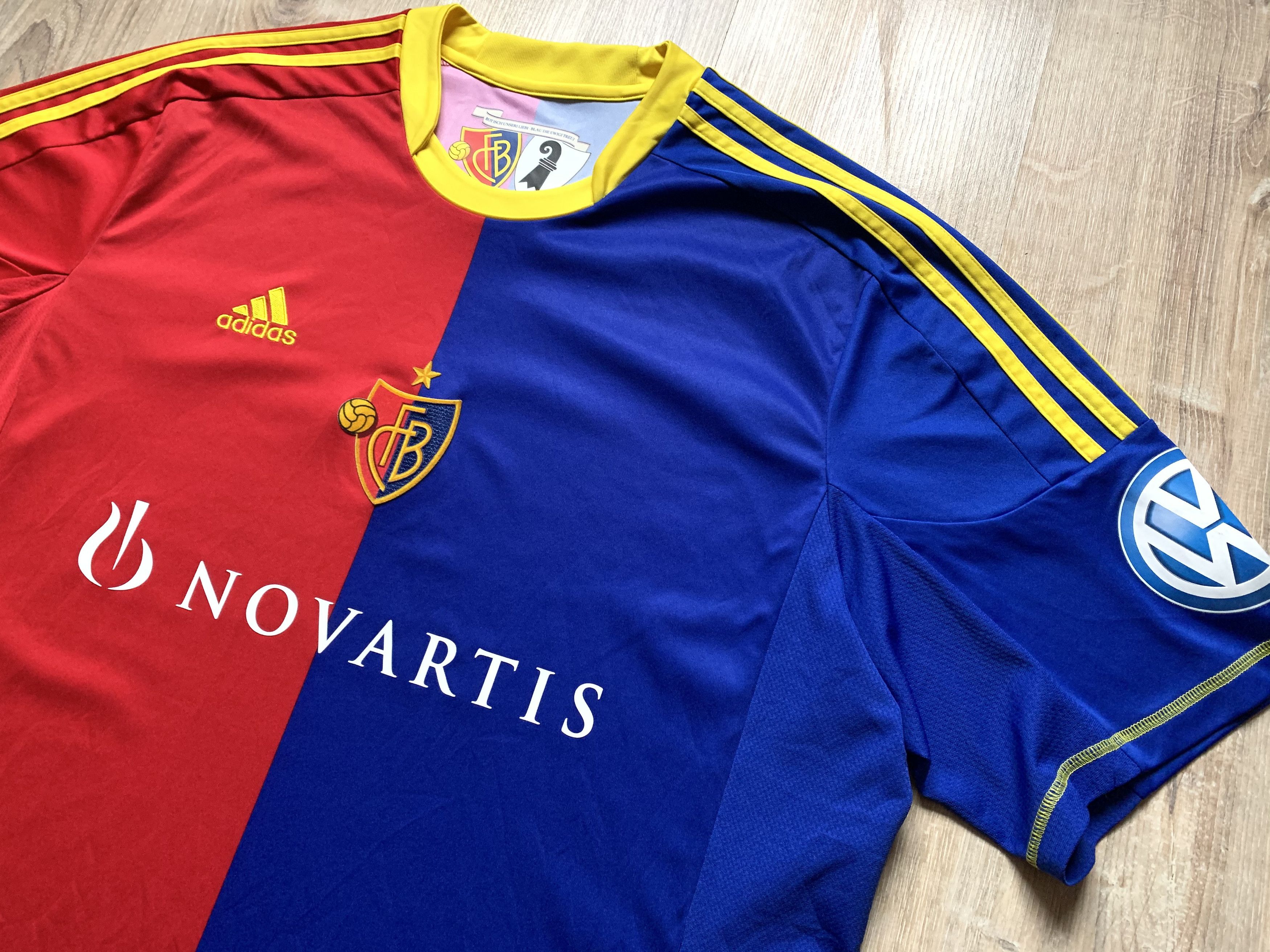 Adidas Adidas Basel Football Shirt 2012-2013 Size US XL / EU 56 / 4 - 3 Thumbnail