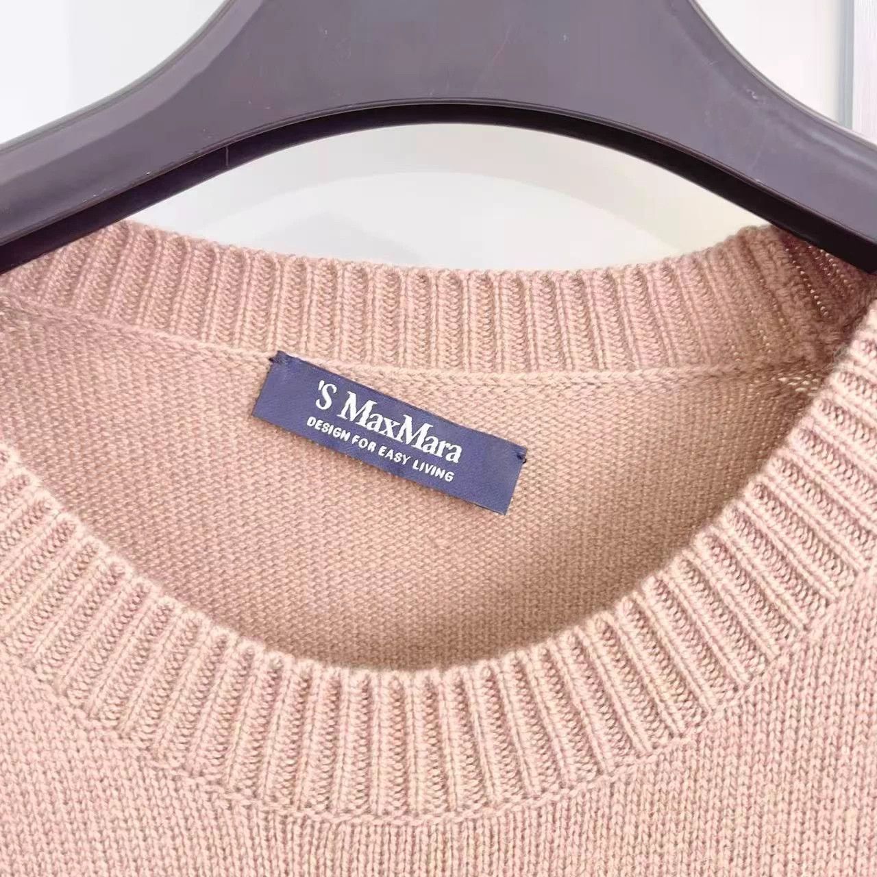 Unknown London S'Max Mara Camel Cashmere Wool Knit Dress 98% New Size S / US 4 / IT 40 - 5 Thumbnail
