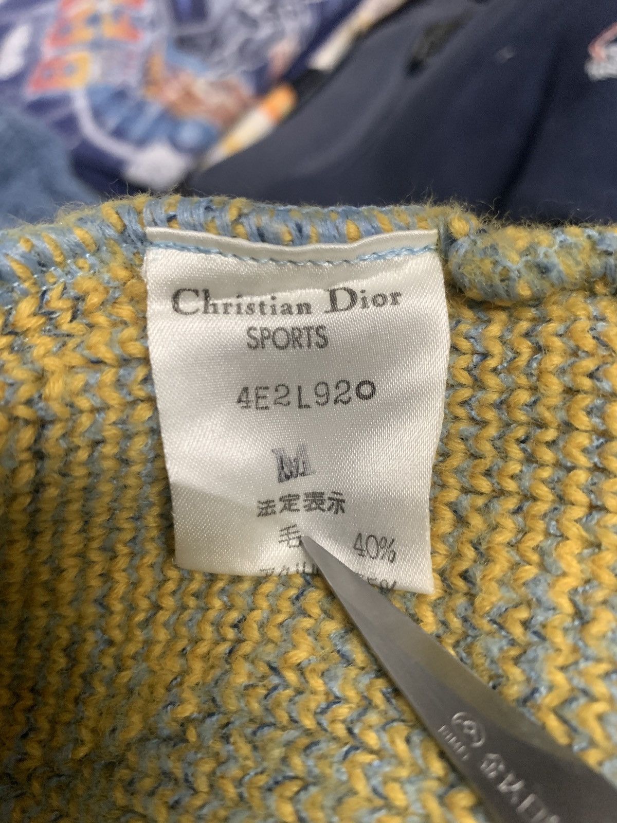 Dior Christian Dior Sports Knitted Pattern Crewneck Sweater Size US S / EU 44-46 / 1 - 5 Thumbnail