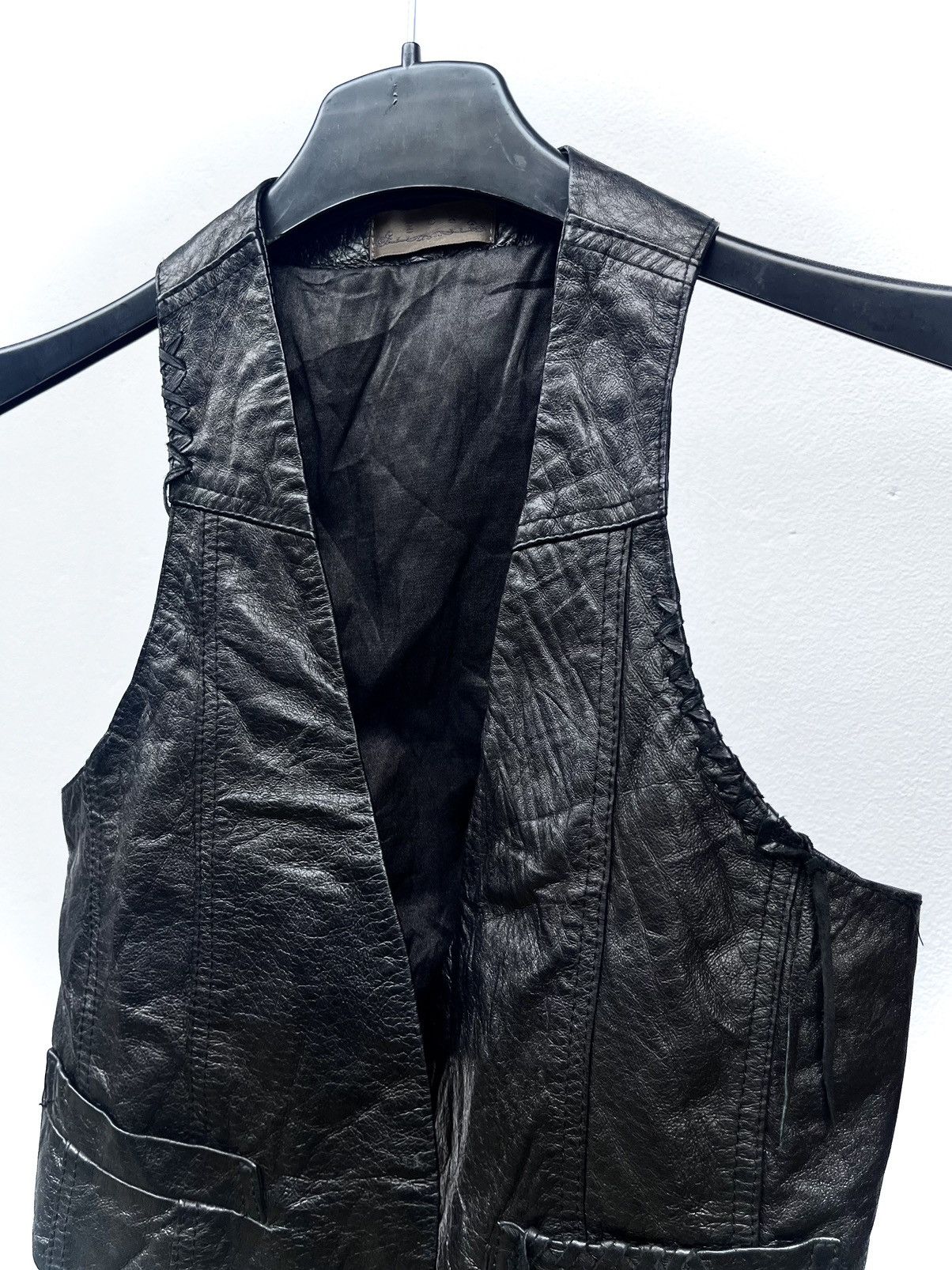 GOA 2000s G.O.A Avant-Garde Leather Vest Size US S / EU 44-46 / 1 - 5 Thumbnail