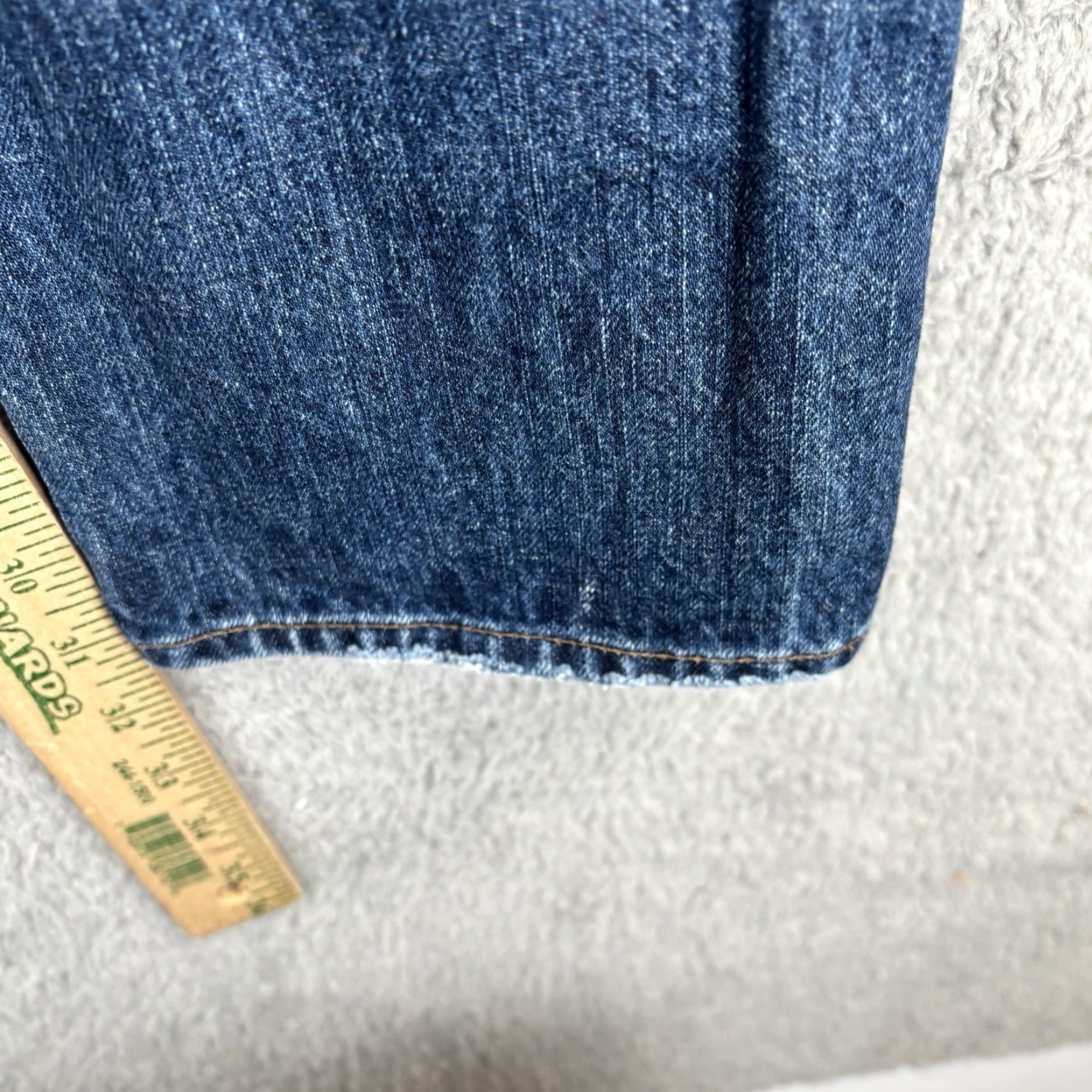 J.Crew VINTAGE (not applicable) J. Crew 484 Slim Fit Jeans Mens 33x32 Blue Denim Whiskered 100% Cotton Comfort Stretch Denim Shirt? Size US 33 - 7 Thumbnail
