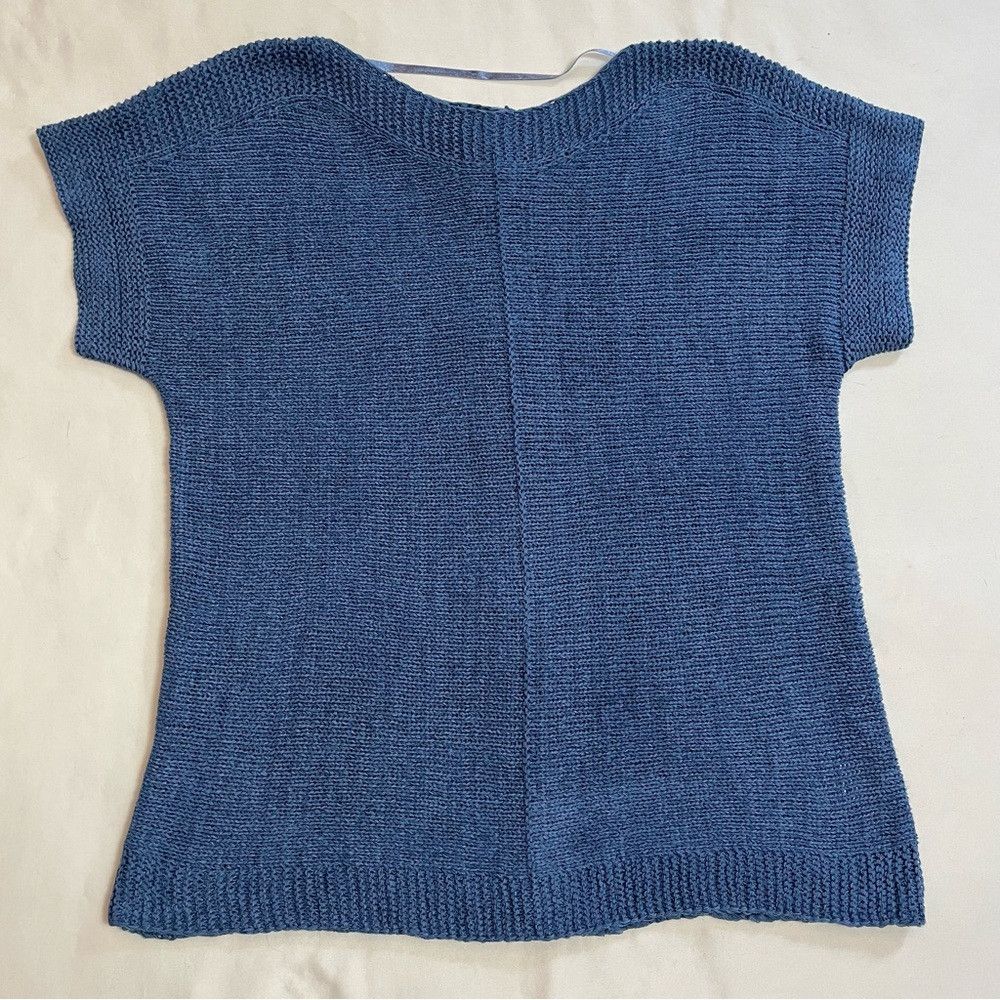 Other NWT New Cable & Gauge Knit Short Sleeve Denim Top Size M Size M / US 6-8 / IT 42-44 - 5 Thumbnail