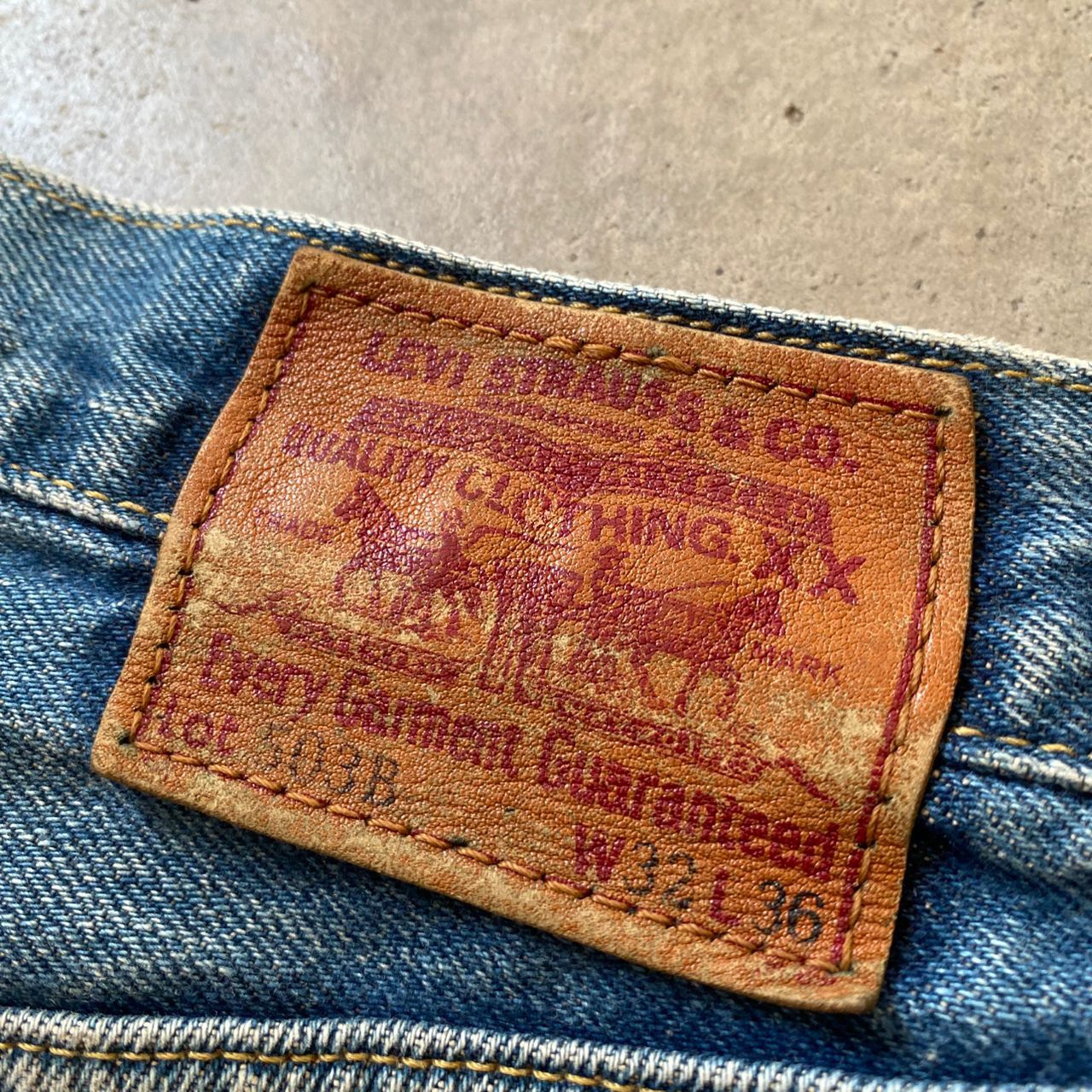 Levi's Vintage Levis 503B XX Big E Selvegde Redline Denim Size US 32 / EU 48 - 20 Thumbnail