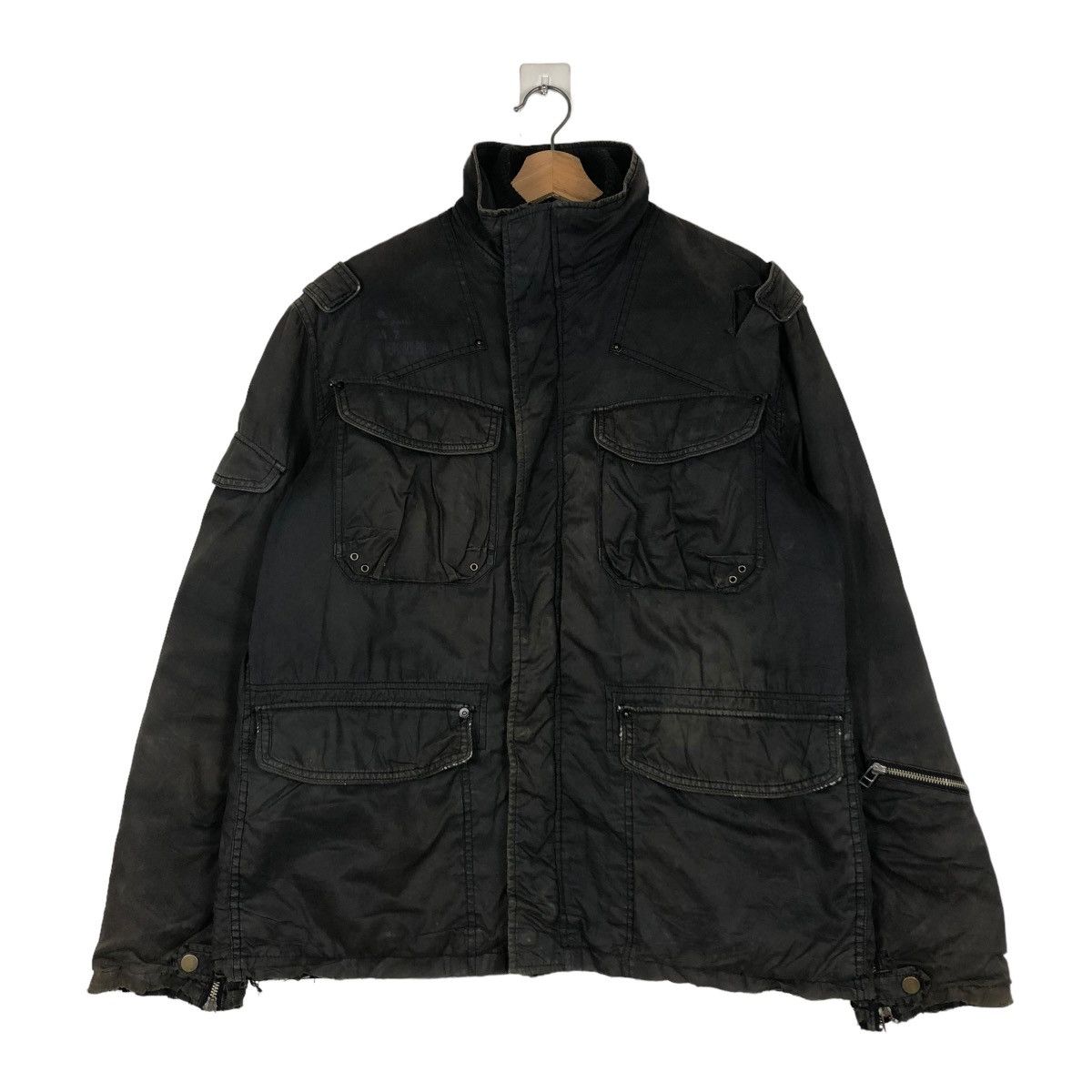 Avirex 🔥VINTAGE BIKER JACKET AVIREX BONDAGE CARGO POCKETS 4D Size US L / EU 52-54 / 3 - 3 Thumbnail