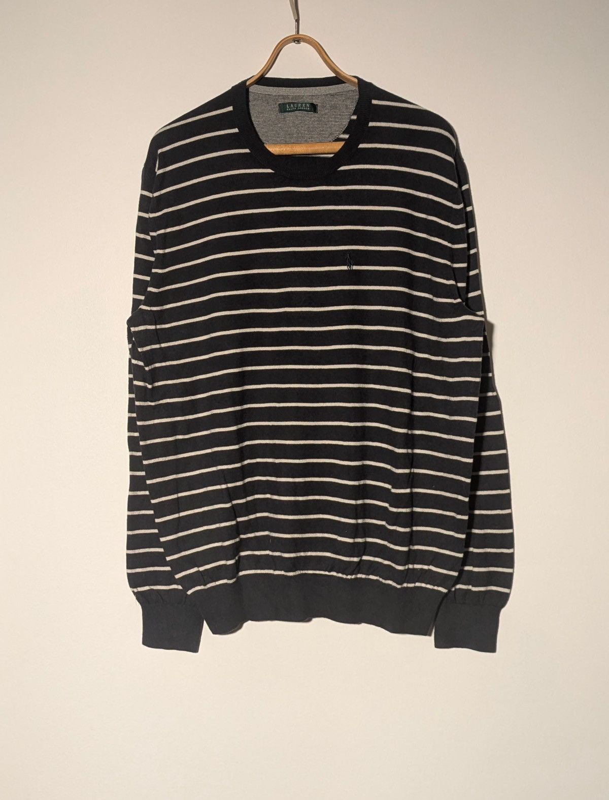 Lauren Ralph Lauren 🧥 Lauren Ralph Lauren Sweater – Navy / White (Fits L–XL) Size US L / EU 52-54 / 3 - 1 Thumbnail