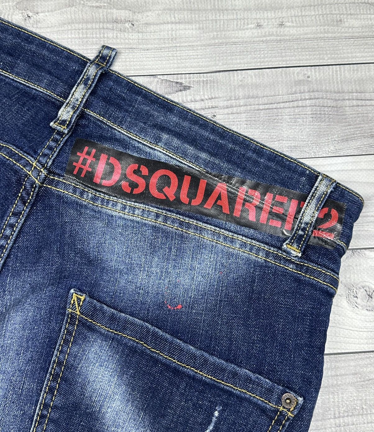 Dsquared2 Dsquared 2 Denim Shorts Size 48 ( M) With Scuffs and Paint Size US 32 / EU 48 - 7 Thumbnail