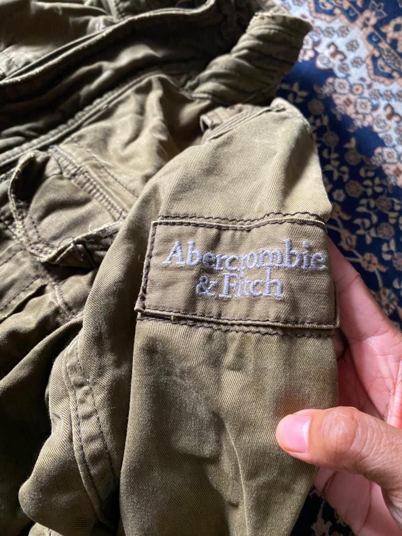Vintage Abercrombie Fitch Military Jacket Zipper Up Size US S / EU 44-46 / 1 - 4 Thumbnail