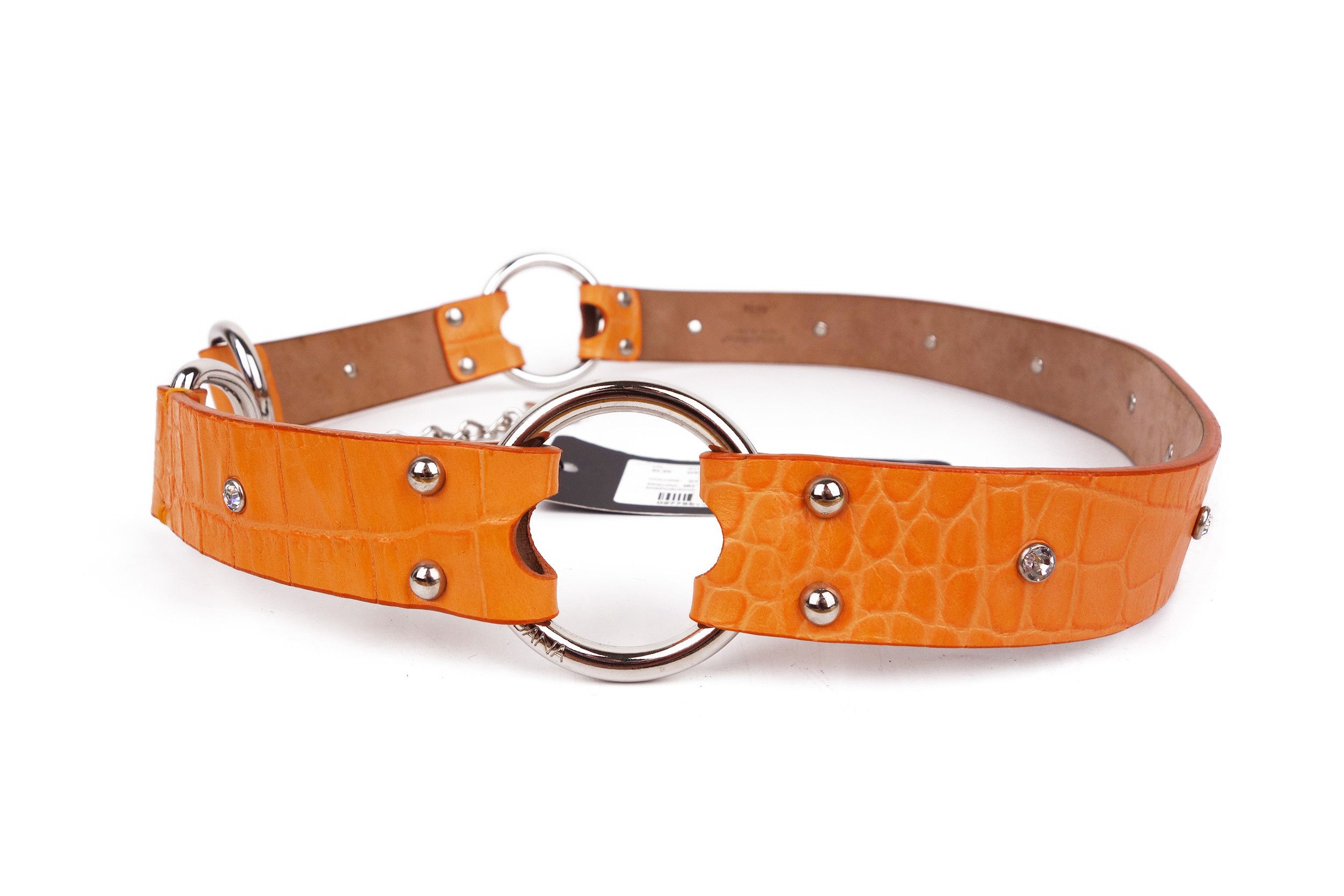 Dolce & Gabbana Dolce & Gabbana Leather Belt Studded Rhinestone 90 36 Size ONE SIZE - 3 Thumbnail