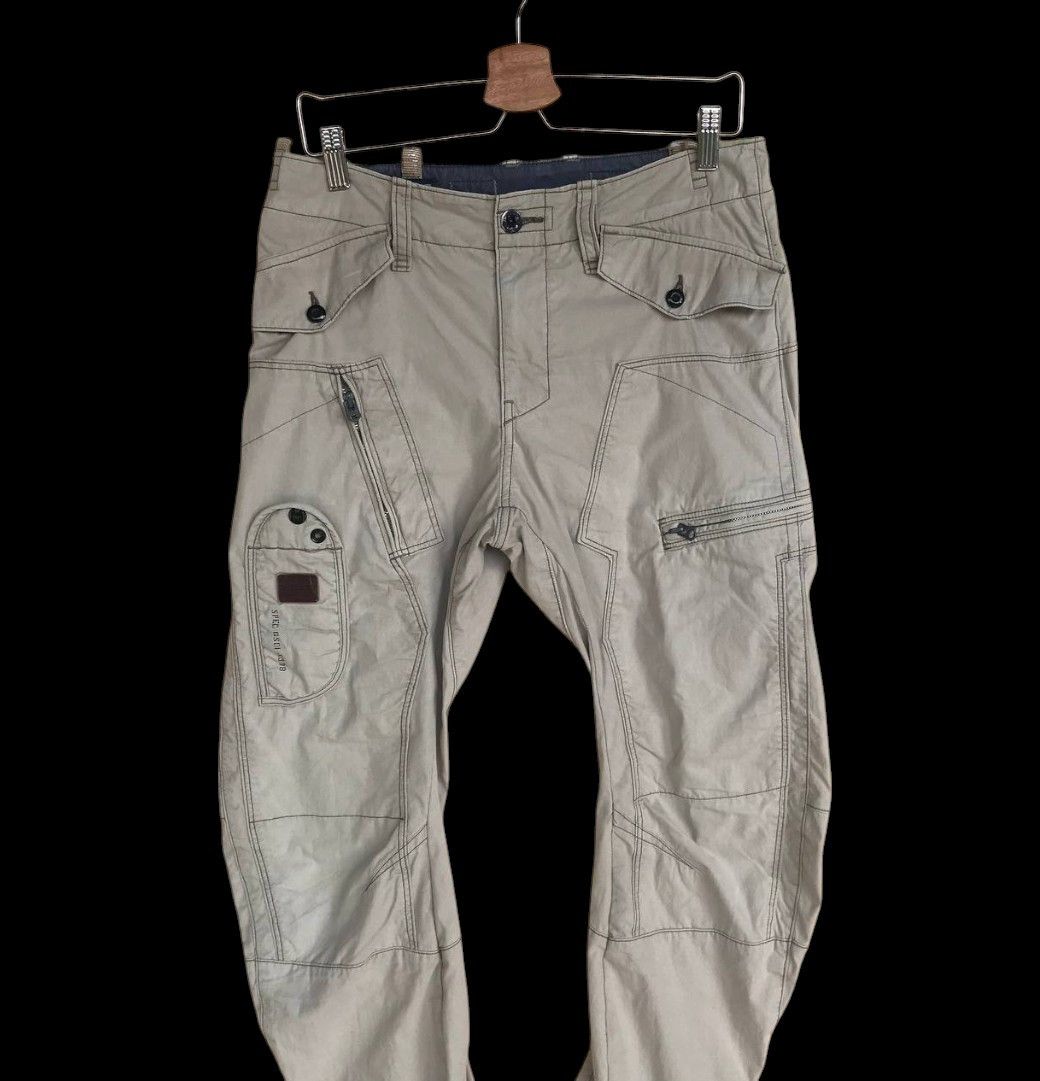 5351 POUR LES HOMMES × Beauty Beast × G-Star G-Star Military Curved Leg multipocket cargo W30x28 Size US 30 / EU 46 - 3 Thumbnail