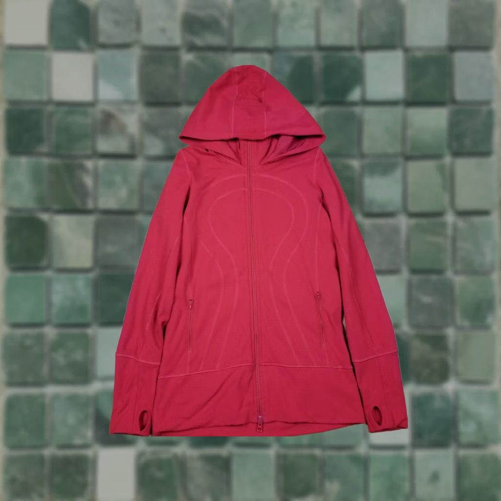 Lululemon VINTAGE? LULULEMON RED DEFINE JACKET WOMEN'S SZ 8 HOODED FULL ZIP USE Size M / US 6-8 / IT 42-44 - 1 Thumbnail