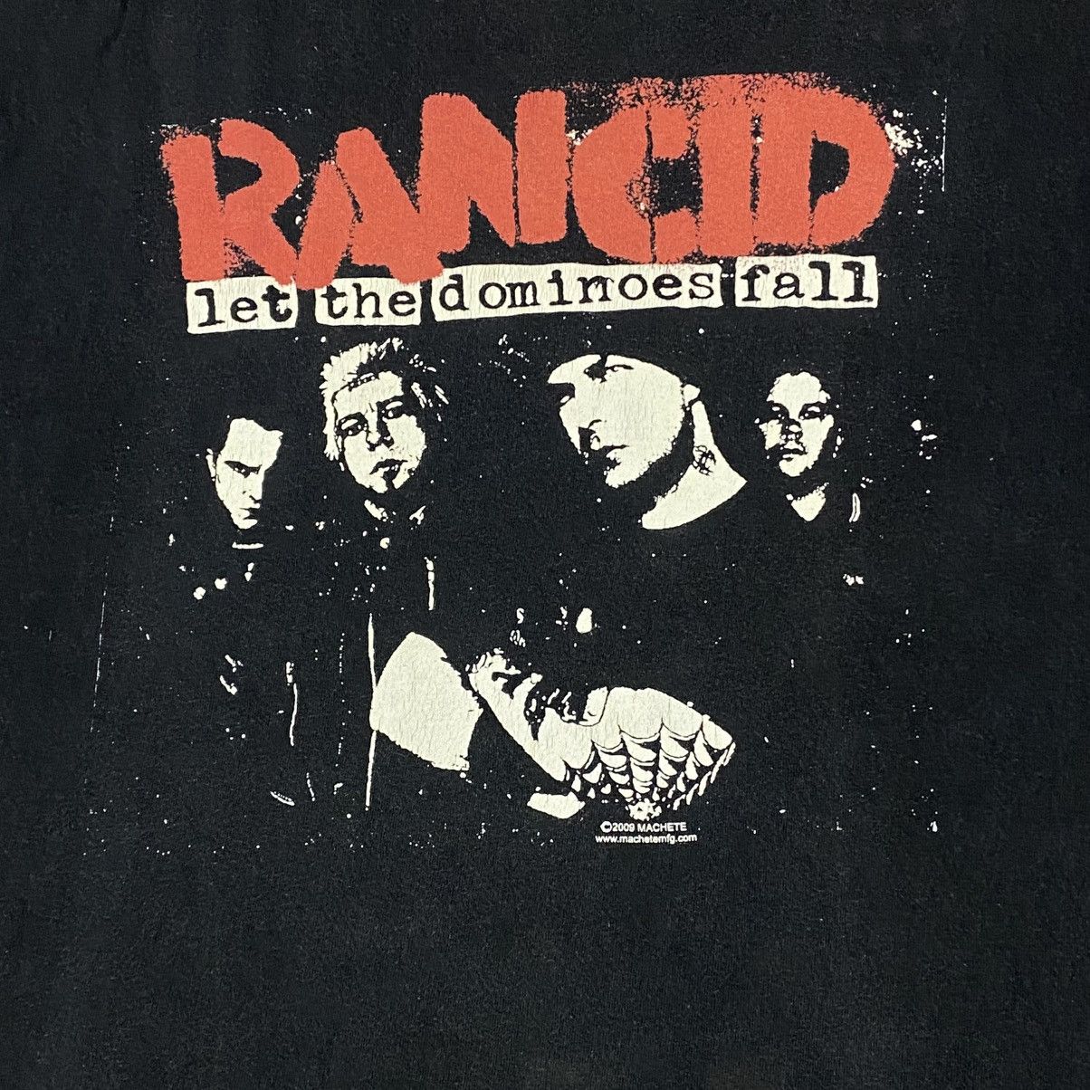 Band Tees × Vintage Vintage Y2K punk rock band rancid let the dominoes fall Size US M / EU 48-50 / 2 - 2 Thumbnail
