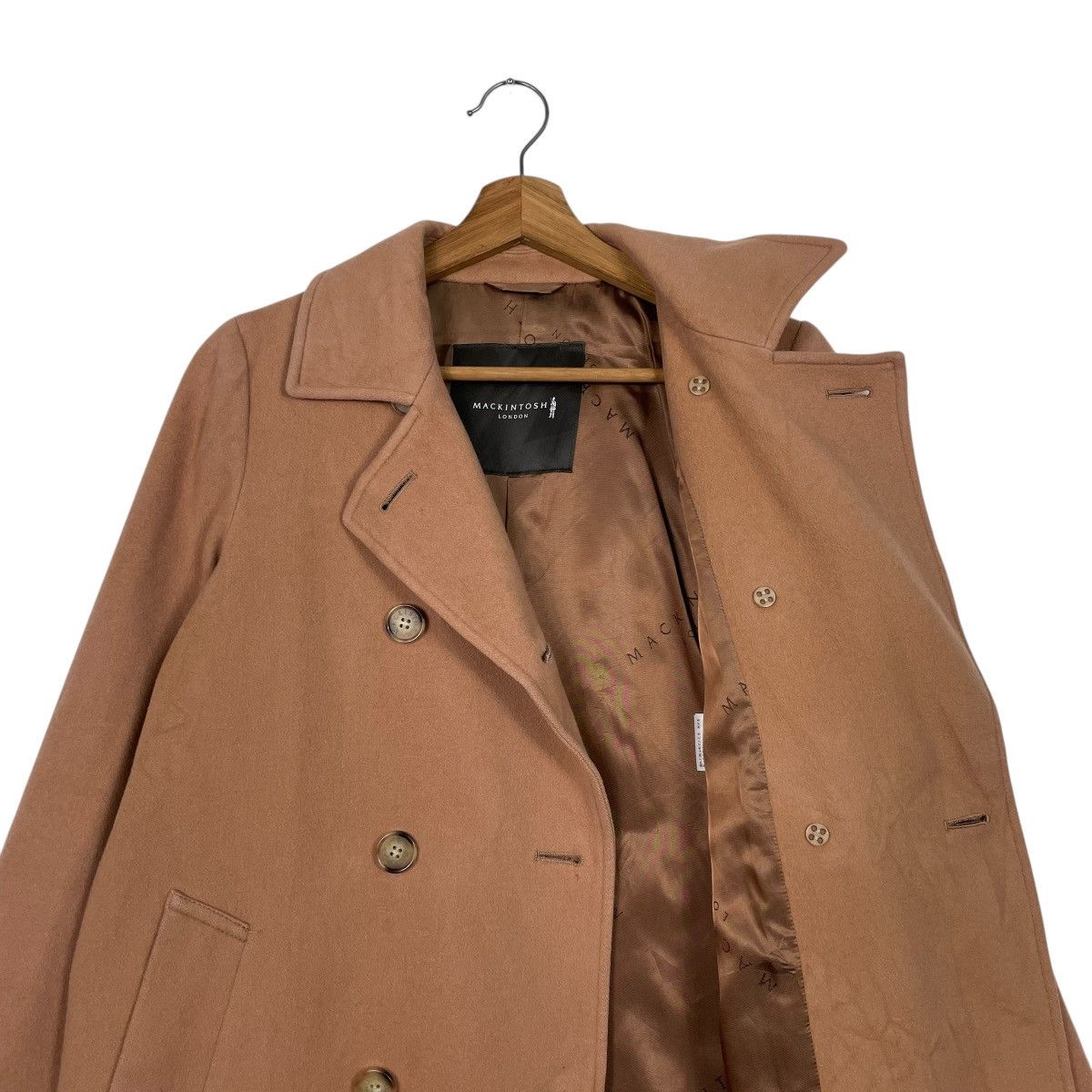 Mackintosh Mackintosh London Double Breasted Wool Brown Coat Size S / US 4 / IT 40 - 11 Thumbnail
