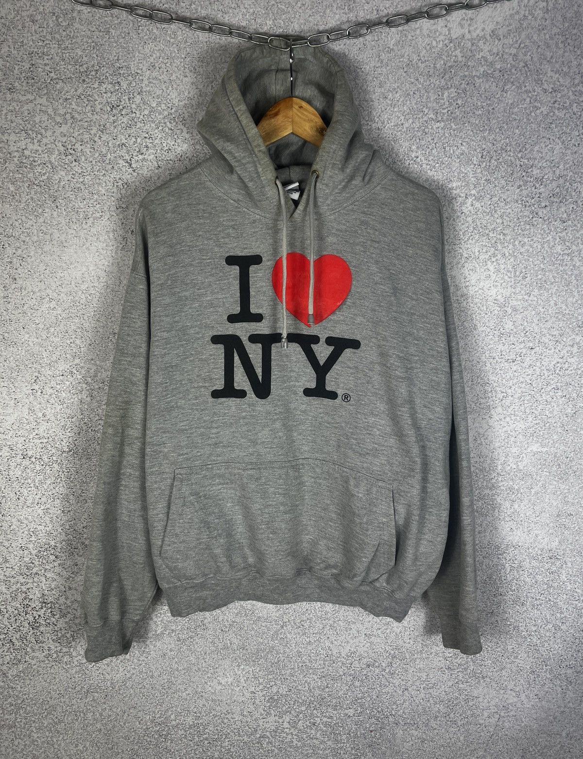 Vintage Vintage I Love NY New York Y2K Hoodie Size US XL / EU 56 / 4 - 1 Thumbnail