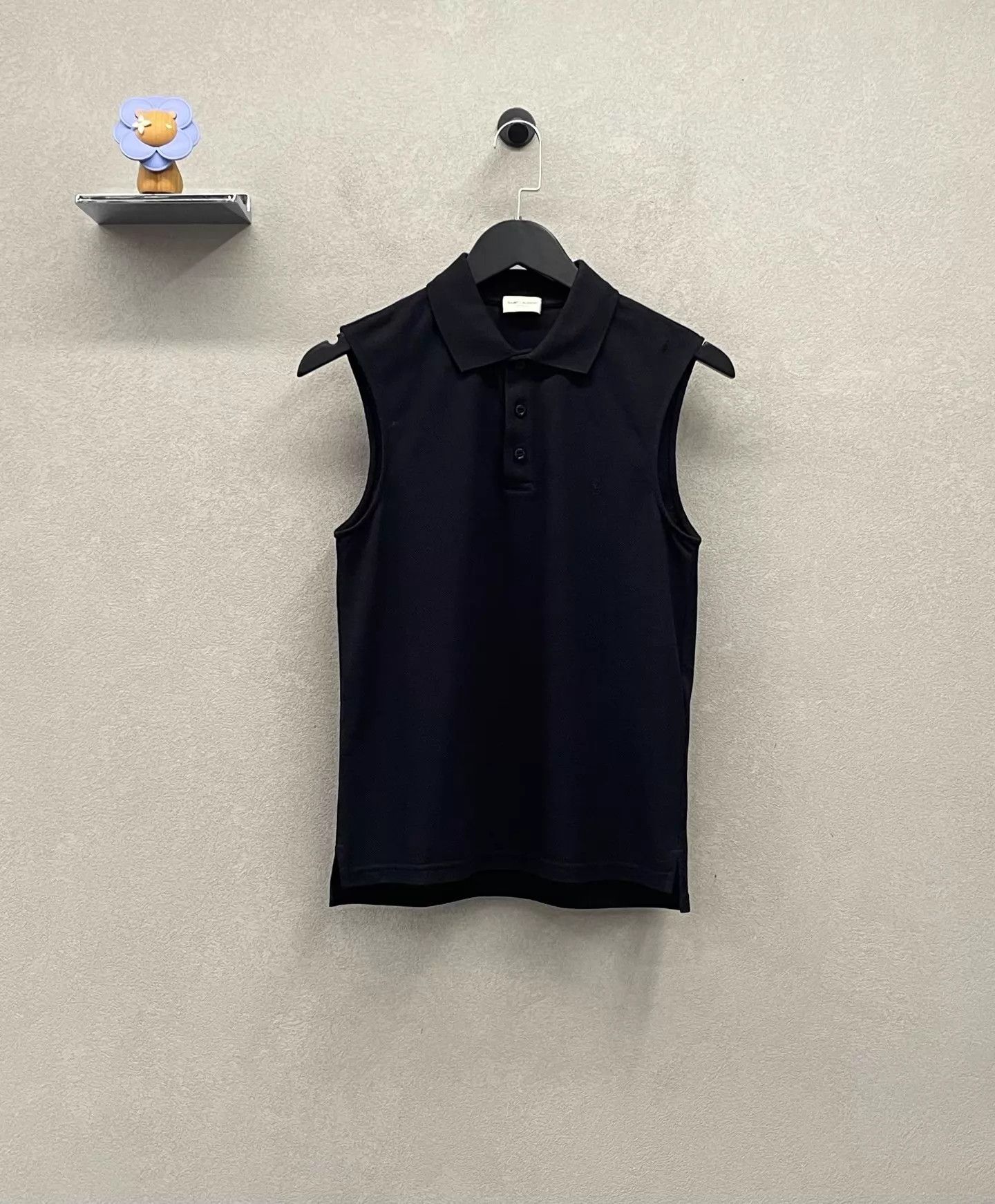 Yves Saint Laurent YSL Solid Polo Collar Sleeveless Tank XS Slim Versatile Size US XS / EU 42 / 0 - 1 Thumbnail