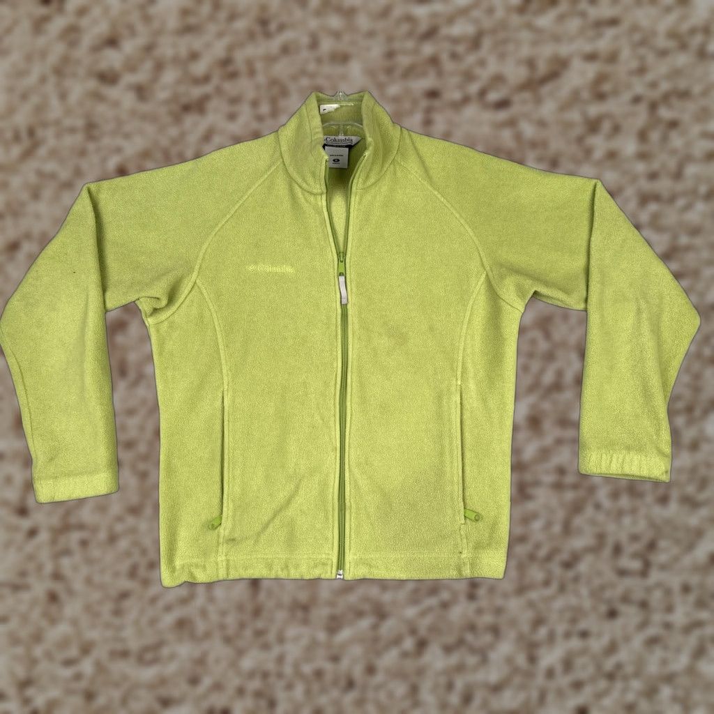 Vintage Columbia Jacket Womens M Green Fleece Full Zip Pockets Outdoor Hiking Warm Size M / US 6-8 / IT 42-44 - 1 Thumbnail