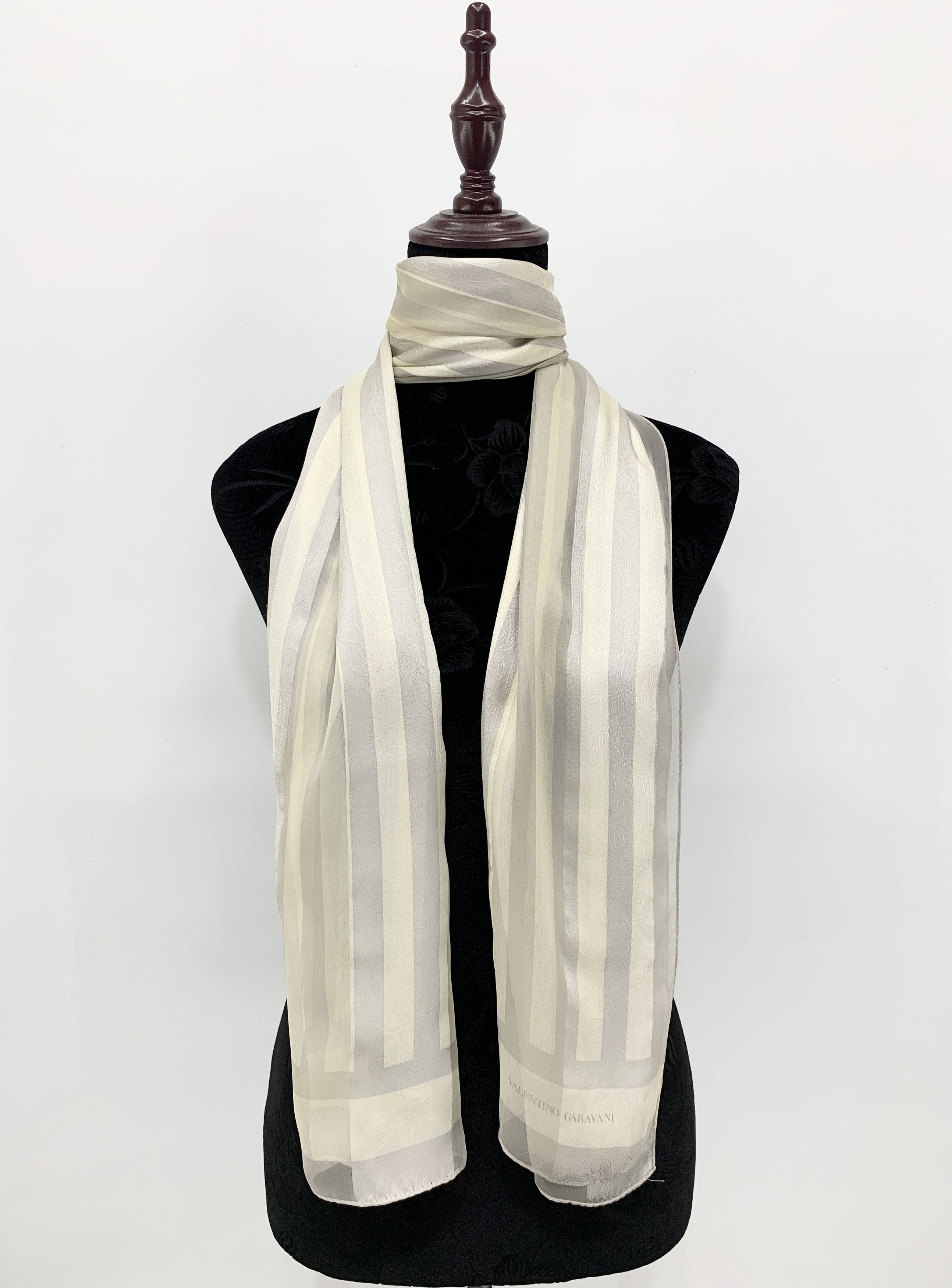 Vintage Valentino Garavani Silk Scarf Neckwear SCA790