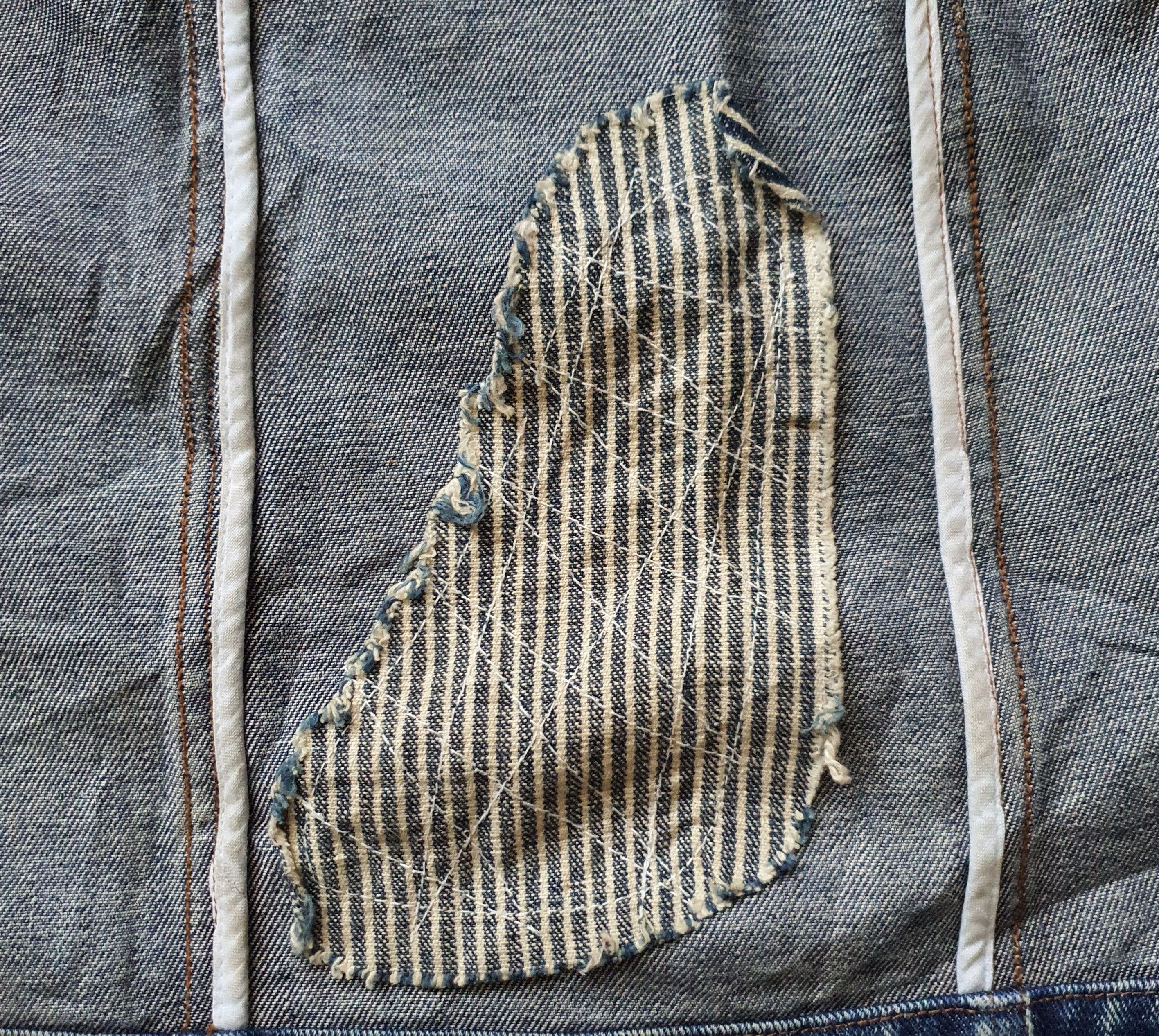 Other Vintage Denim Work Patches Boro Sashiko Jacket size Size US XS / EU 42 / 0 - 11 Thumbnail