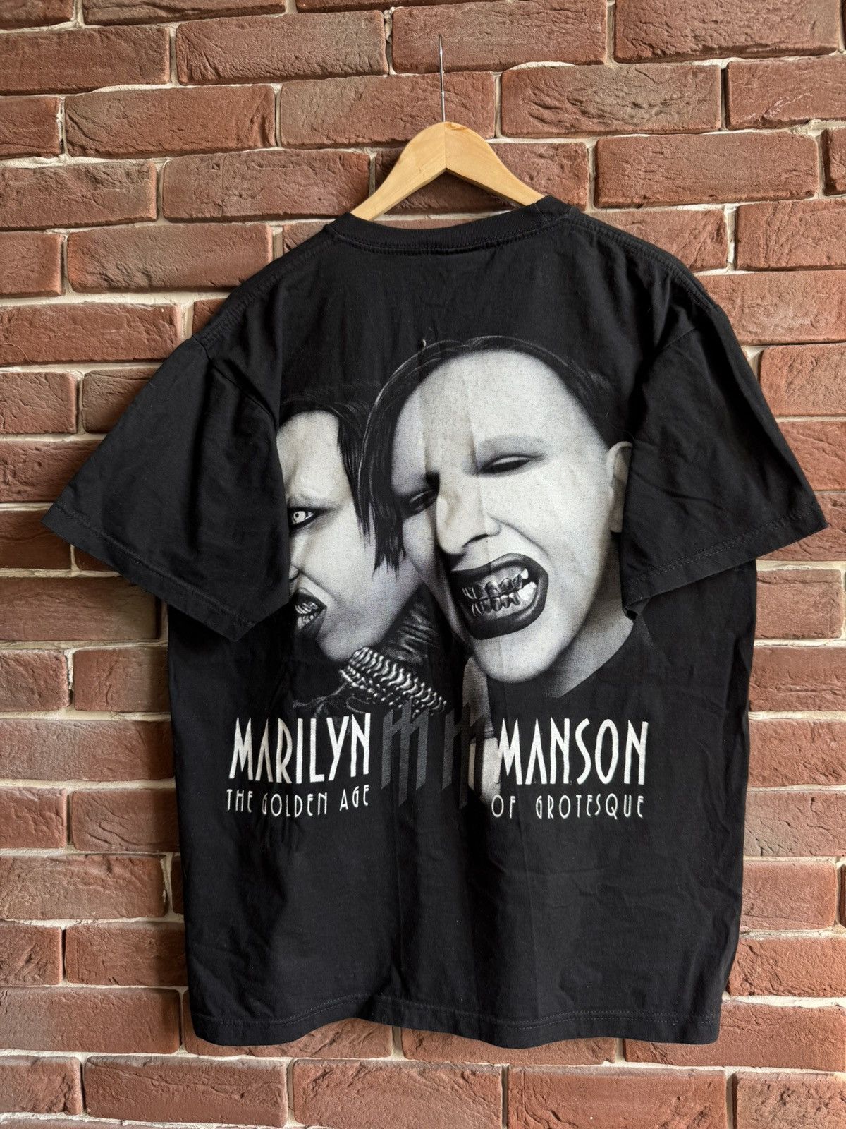 Band Tees Marilyn Manson Age Grotesque Vintage 00s Band Tee Rock Rare Size US L / EU 52-54 / 3 - 2 Thumbnail