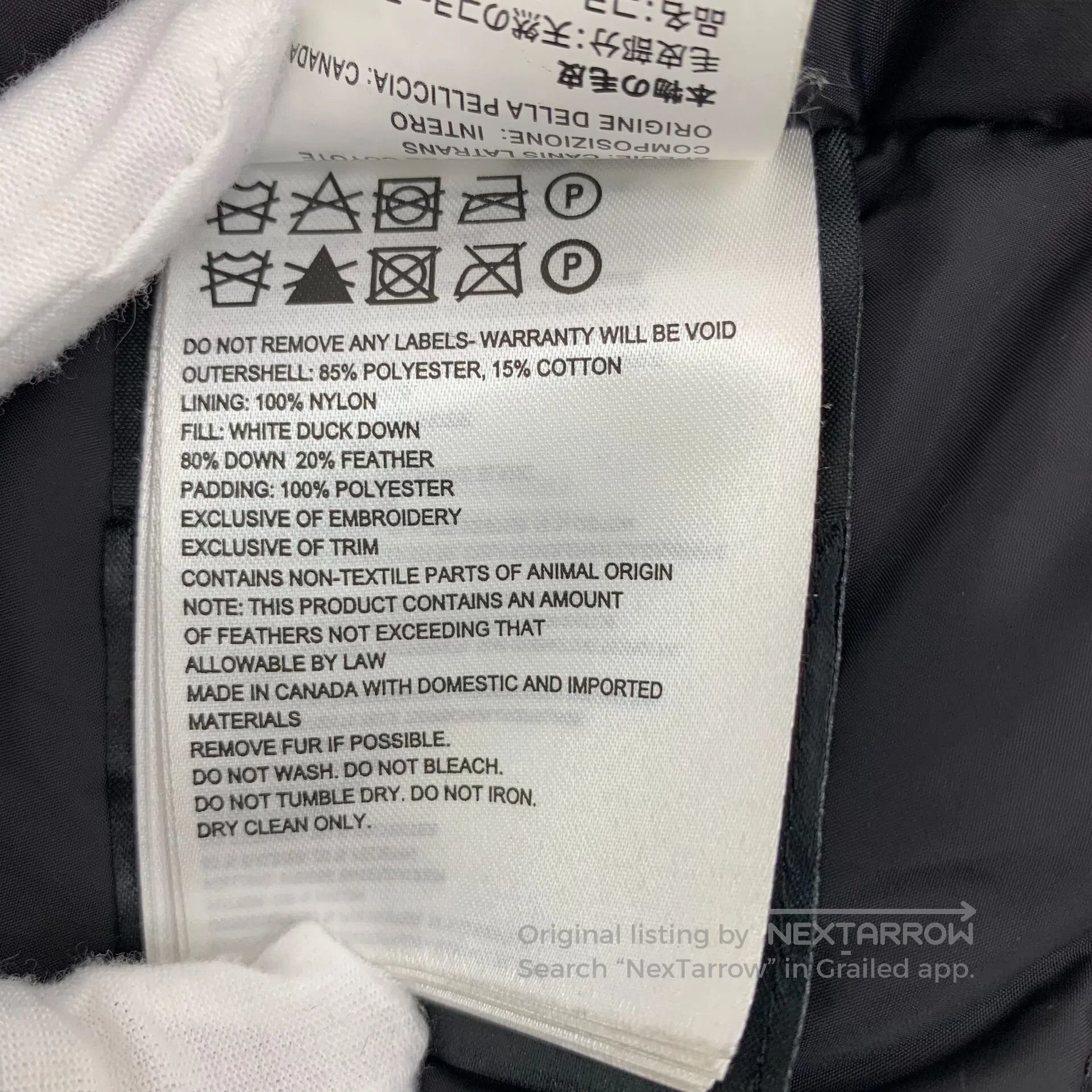 Canada Goose Canada Goose Dark Blue Red Label Hooded Faux Fur Long Slee Size US XS / EU 42 / 0 - 8 Thumbnail