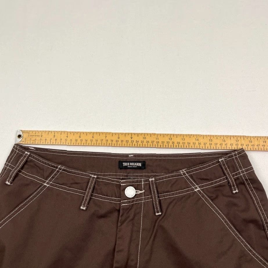 True Religion True Religion Cargo Pants Mens 34x32 Relaxed Fit Contrast Stitch Hip Hop Brown Size US 34 / EU 50 - 6 Thumbnail
