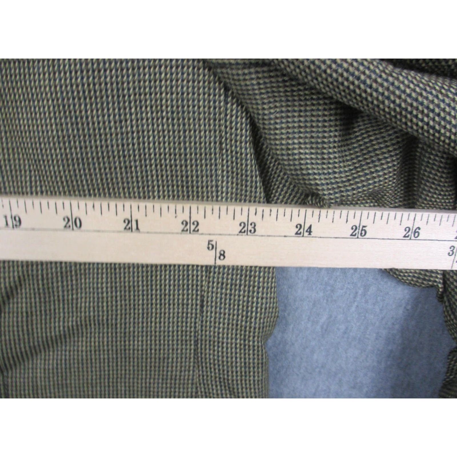 Chaps Chaps Sport Coat Men 46R Brown Wool Tweed Check Two-Button Notch Lapel blazer Jacket Regular Fit Size 46R - 6 Thumbnail