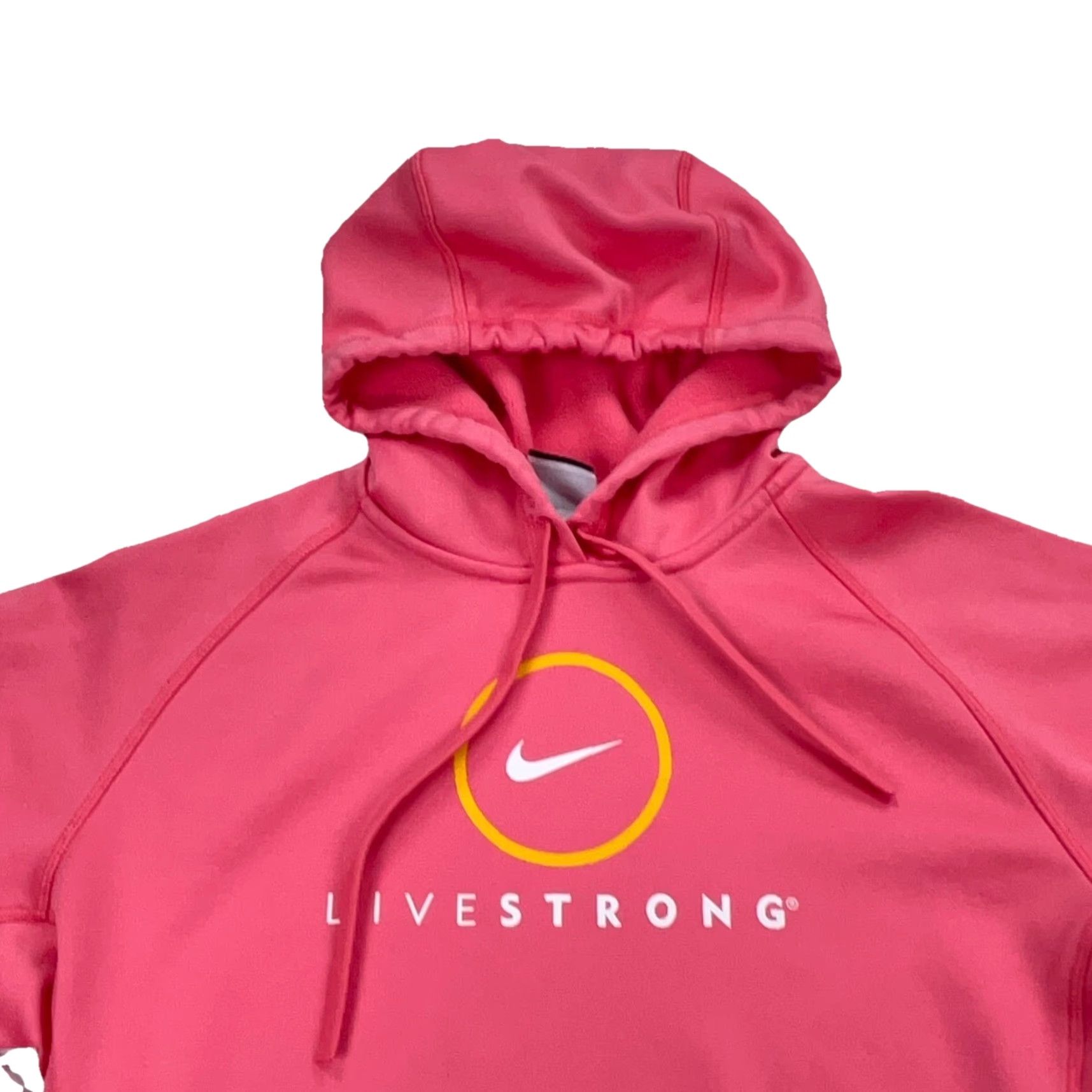 Nike Nike Therma Fit Hoodie Women M Pink Yellow Swoosh Logo Live Strong Size M / US 6-8 / IT 42-44 - 2 Thumbnail