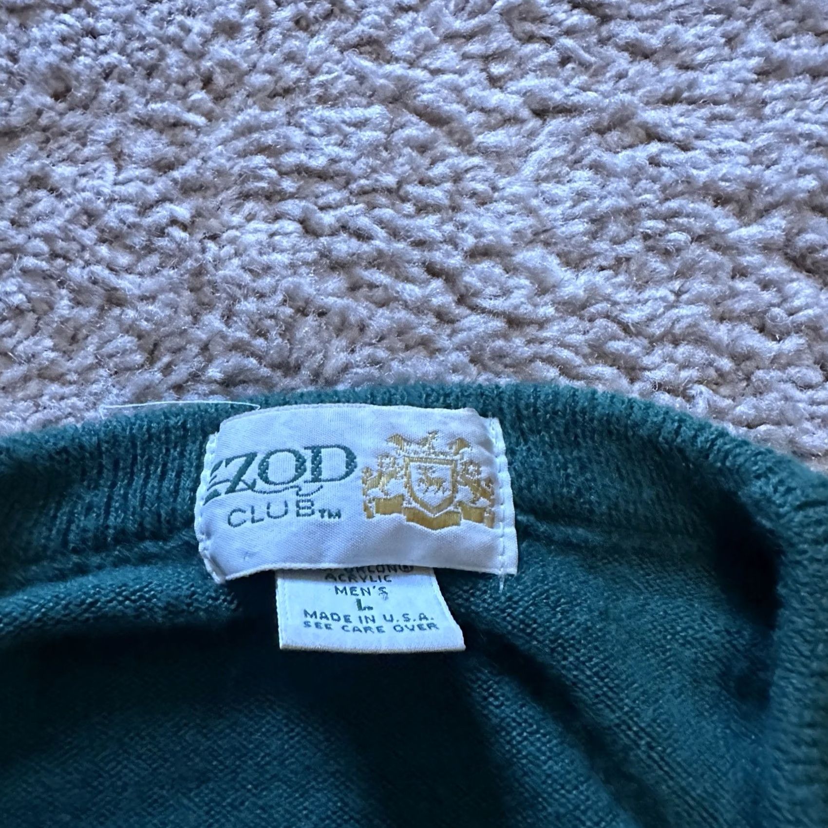 Izod VINTAGE Izod Golf Sweater Mens L V-Neck Green Size US L / EU 52-54 / 3 - 3 Thumbnail