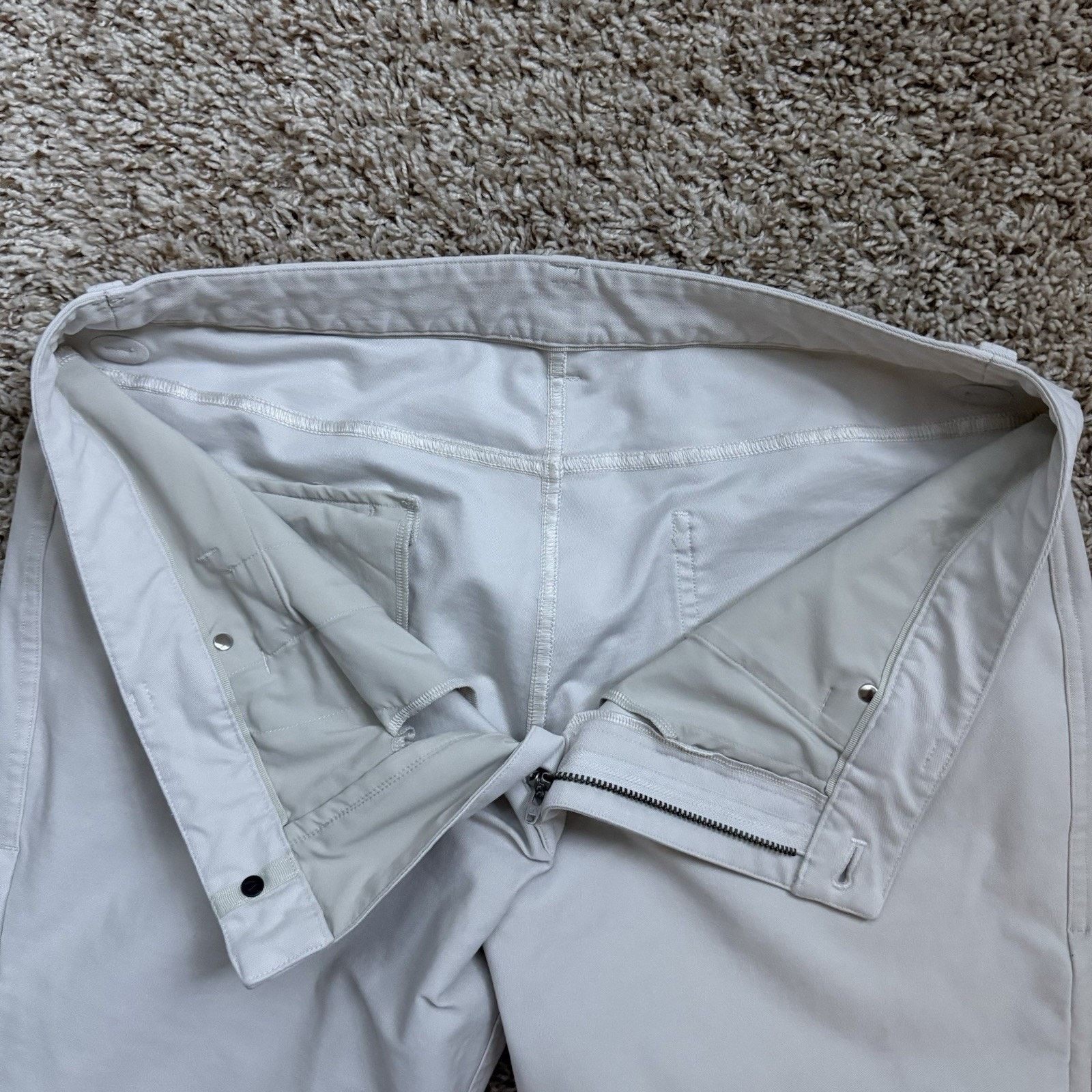 Lululemon LuluLemon 5 Pocket ABC Pants Athletic Cream Off White 34 Size US 34 / EU 50 - 8 Thumbnail