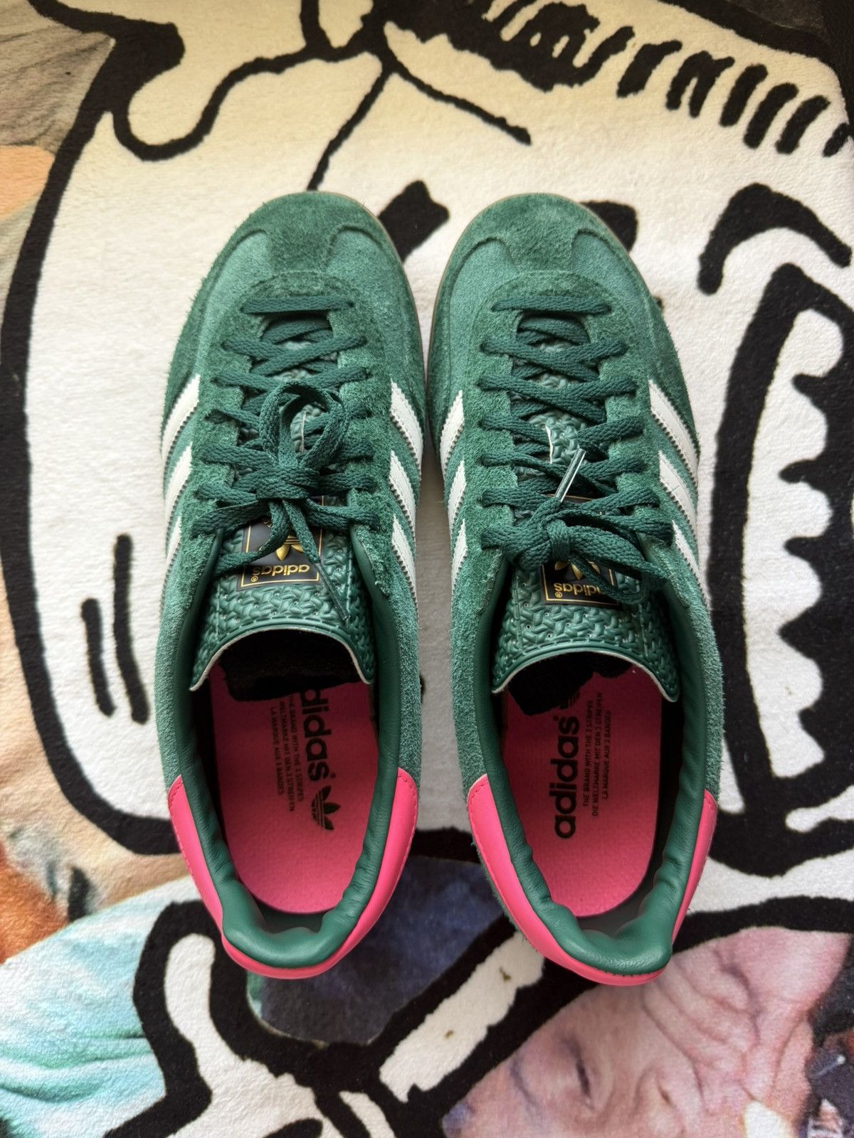 Adidas Adidas Gazelle Indoor Collegiate Green Pink Size US 11 / IT 41 - 4 Thumbnail