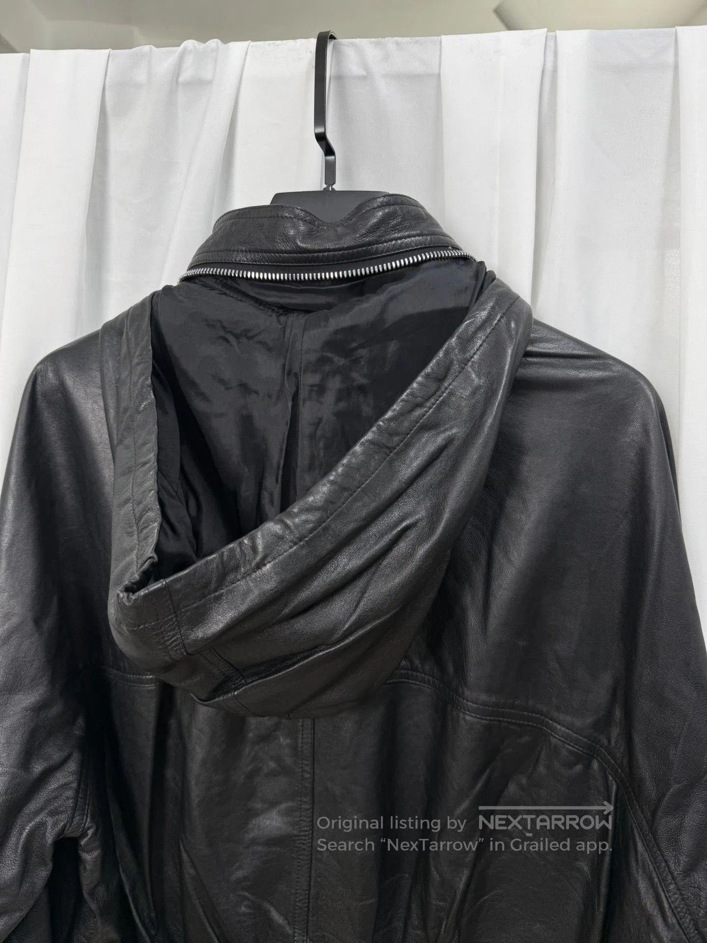 Rick Owens Rick Owens M65 Deconstructed Leather Jacket. Size US XXS / EU 40 - 6 Thumbnail