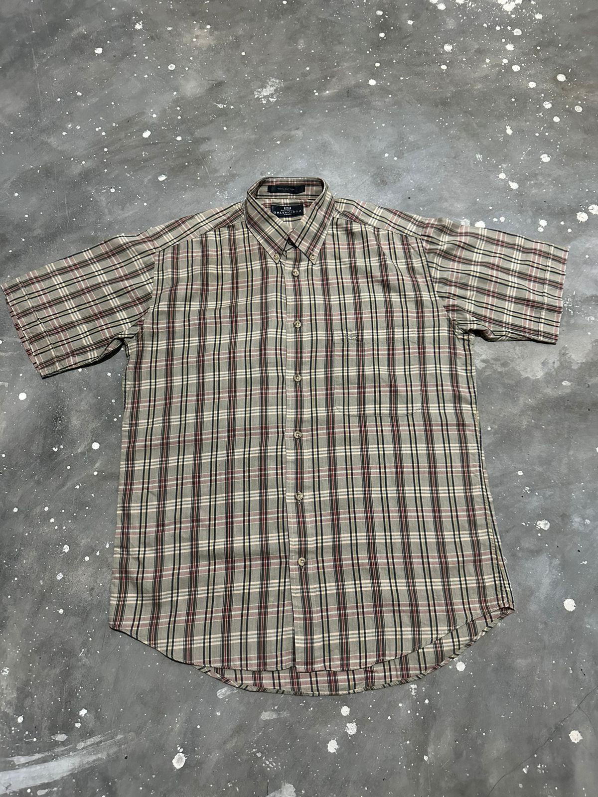 Balenciaga × Vintage Vintage Balenciaga Paris Shirt Size US L / EU 52-54 / 3 - 4 Thumbnail