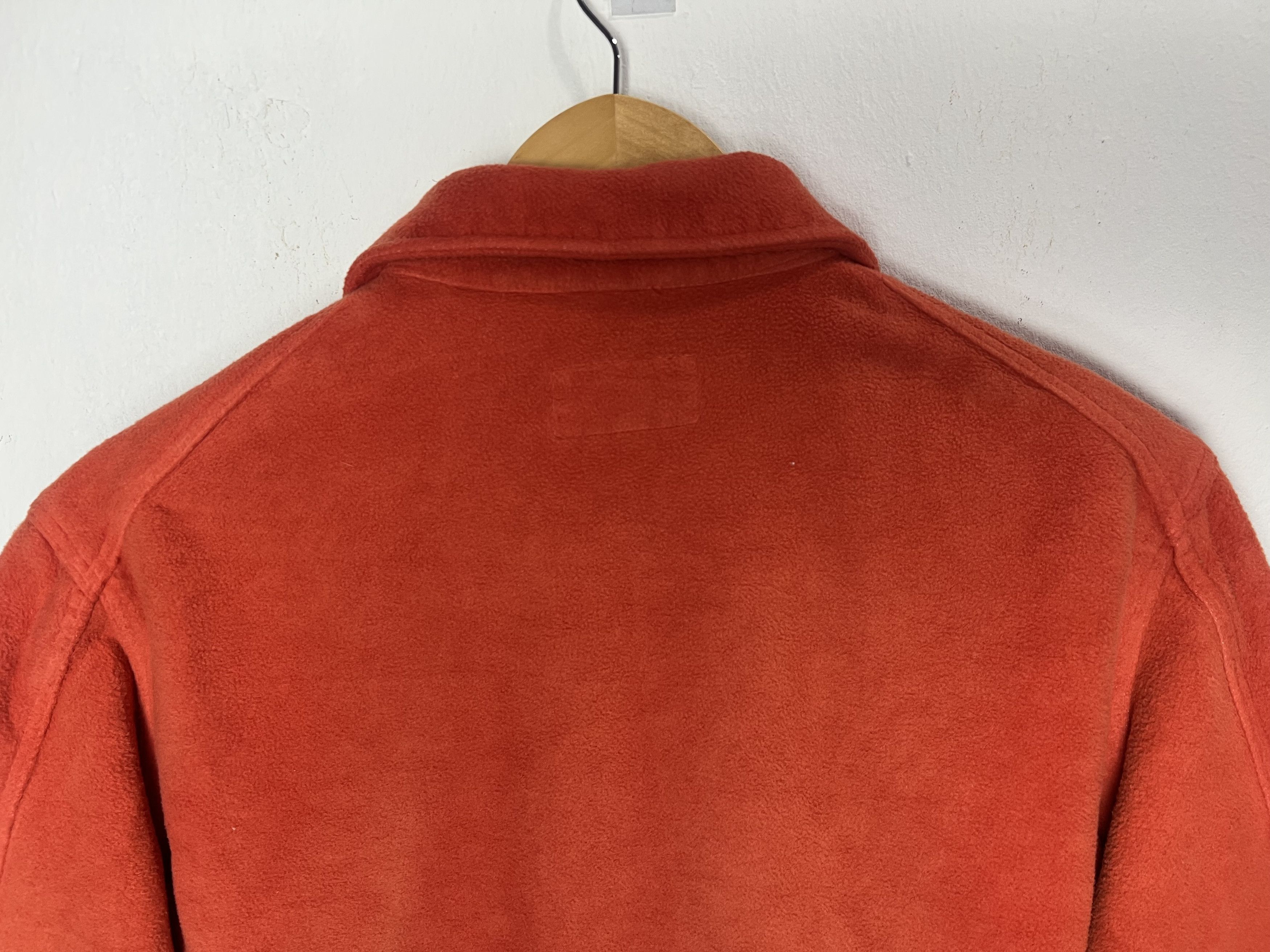 Japanese Brand Red Divine Orange Red Fleece Button Down Shirt Size US M / EU 48-50 / 2 - 7 Thumbnail