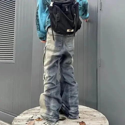 Ring Of Fire Multi-pockets Drawstring Jeans Size US 28 / EU 44 - 2 Thumbnail