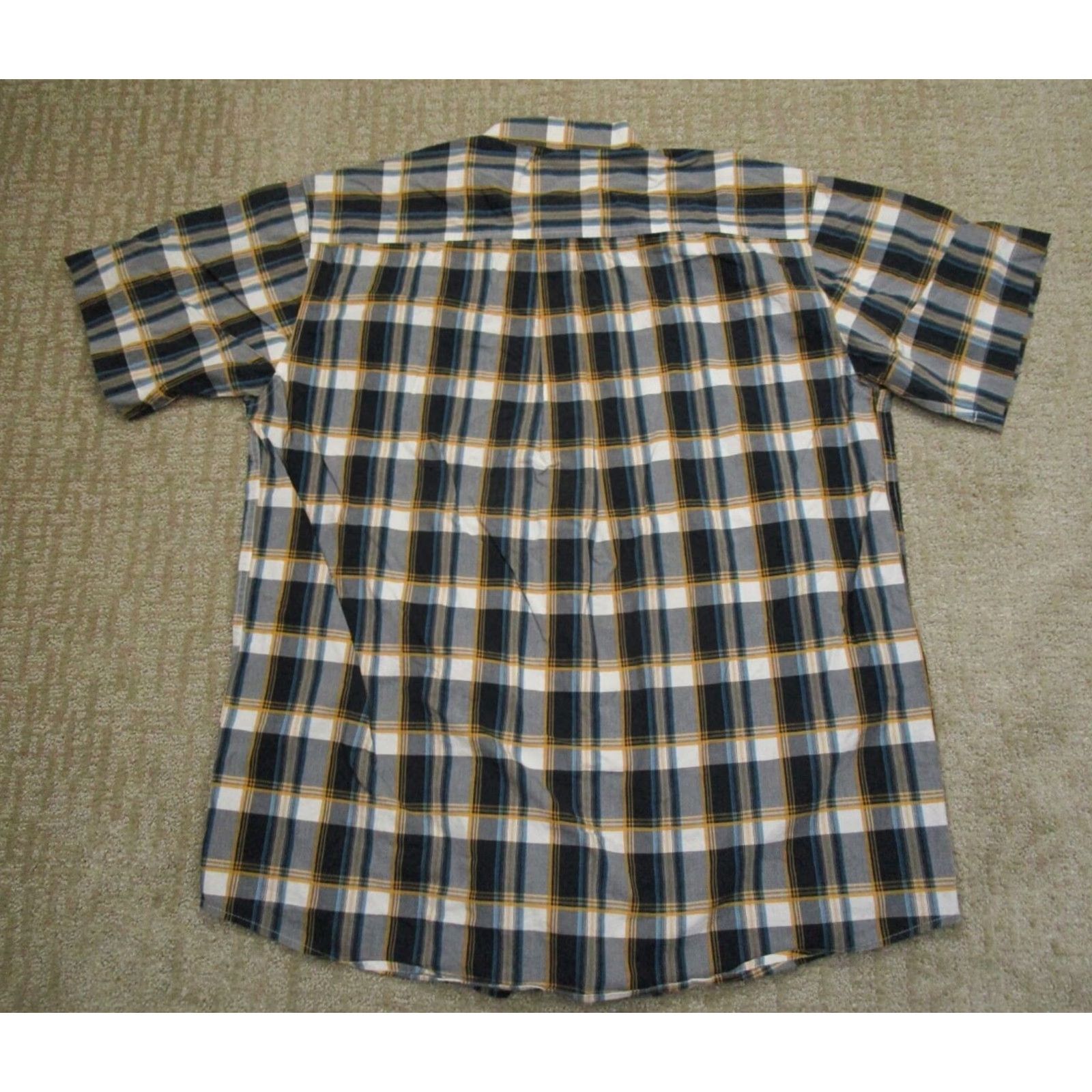 Vintage Cinch Shirt Men XL Blue Plaid Western Short Sleeve Button-Down Collar Cowboy Rodeo Rancher Size US XL / EU 56 / 4 - 3 Thumbnail
