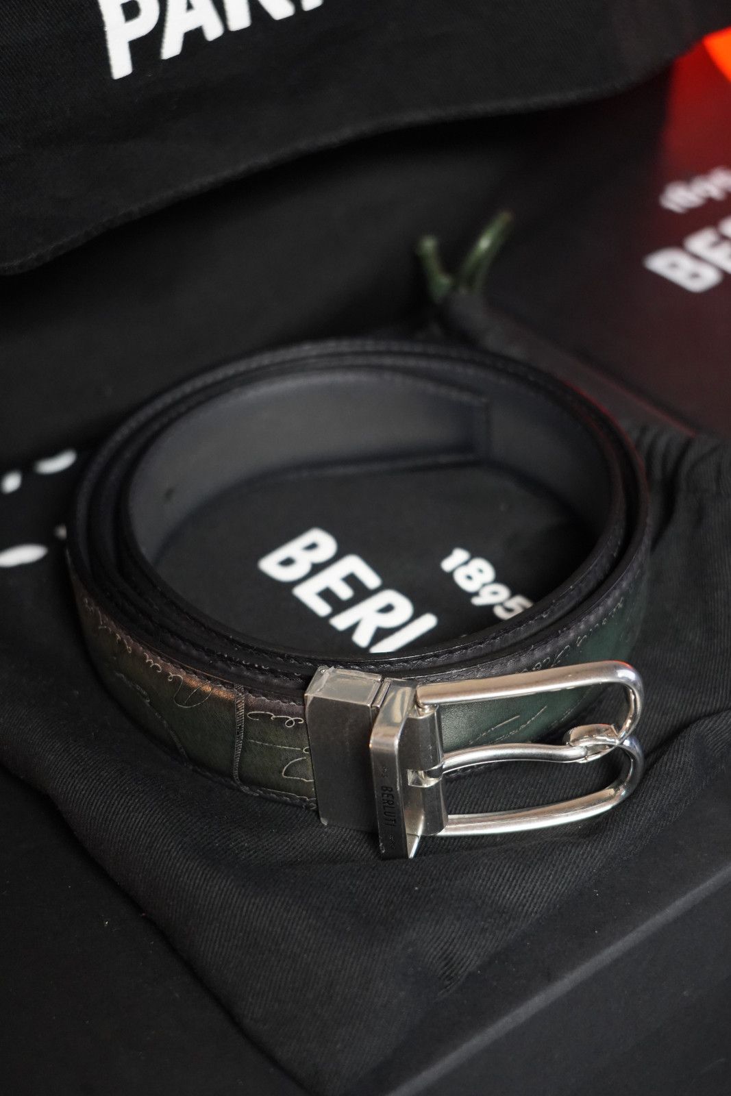 Berluti Berluti B Volute Reversible Belt 95 Scritto Venezia Leather Size ONE SIZE - 1 Thumbnail