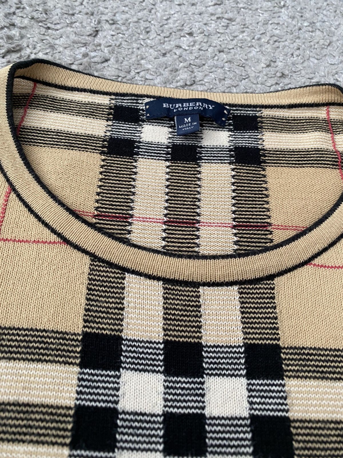 Burberry × Burberry Prorsum × Vintage Burberry London Vintage Nova Check Classic Woven Sweater y2k Size US M / EU 48-50 / 2 - 9 Thumbnail