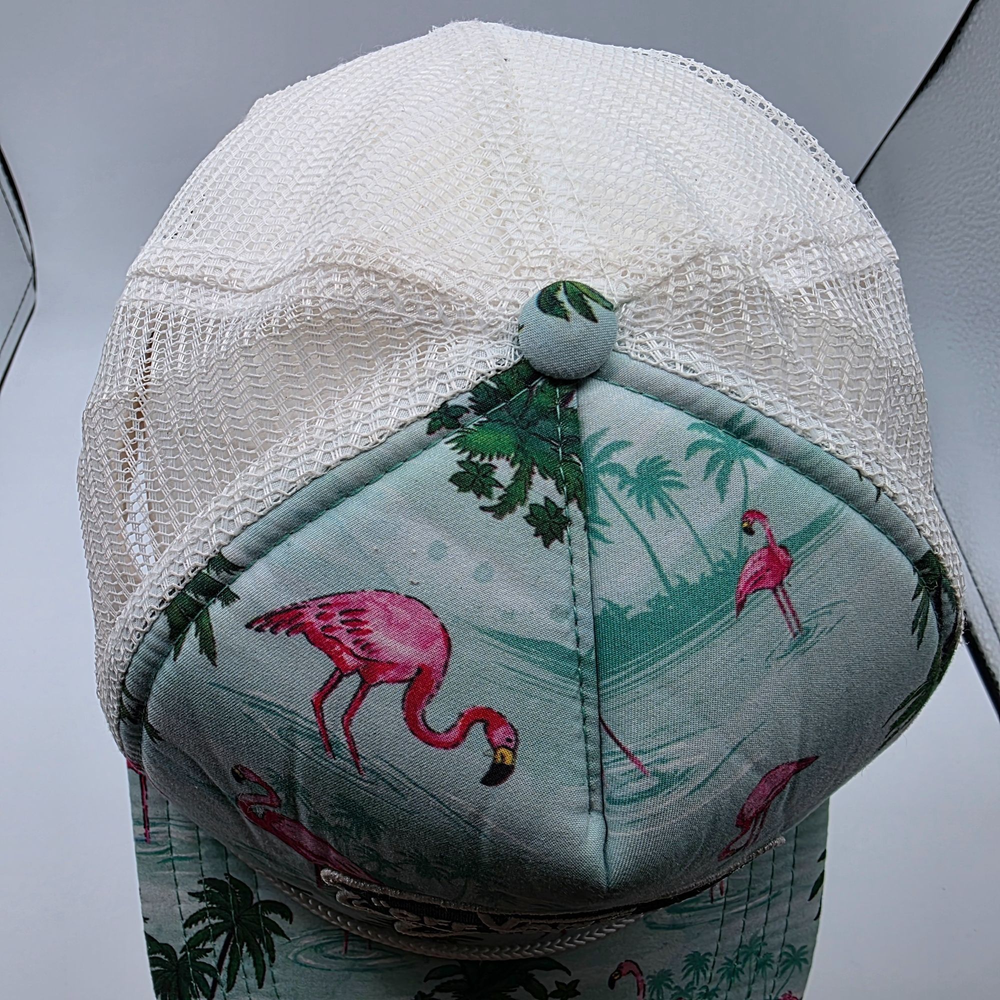 Vans Vans Off The Wall Adults Flamingo Palm Trees Trucker Hat Bea Size ONE SIZE - 5 Thumbnail