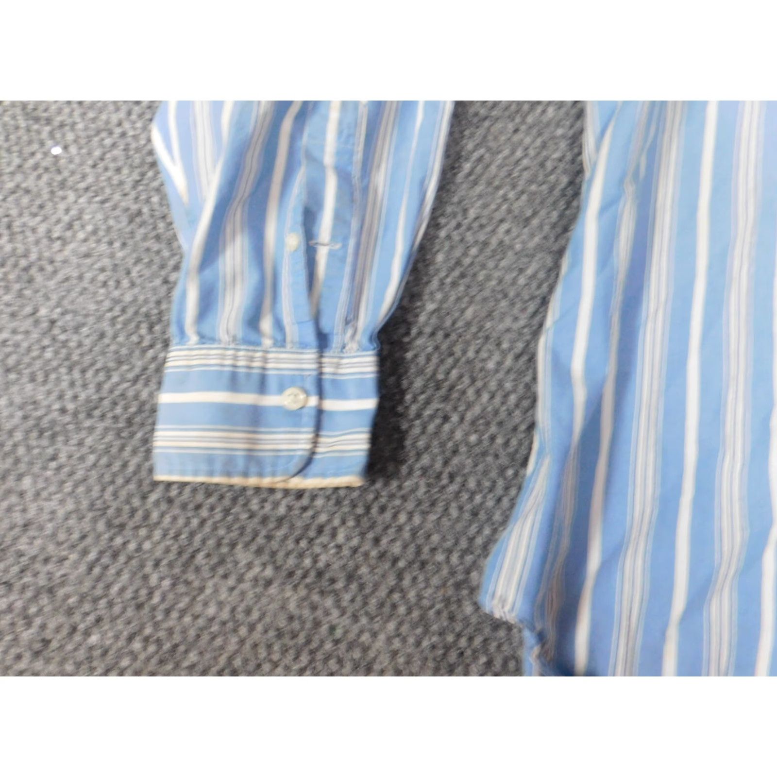 Polo Ralph Lauren Polo Ralph Lauren Shirt 16.5 Mens Blue Striped Button Down Collar Classic Button Up Dress Shirt Size US XL / EU 56 / 4 - 5 Thumbnail