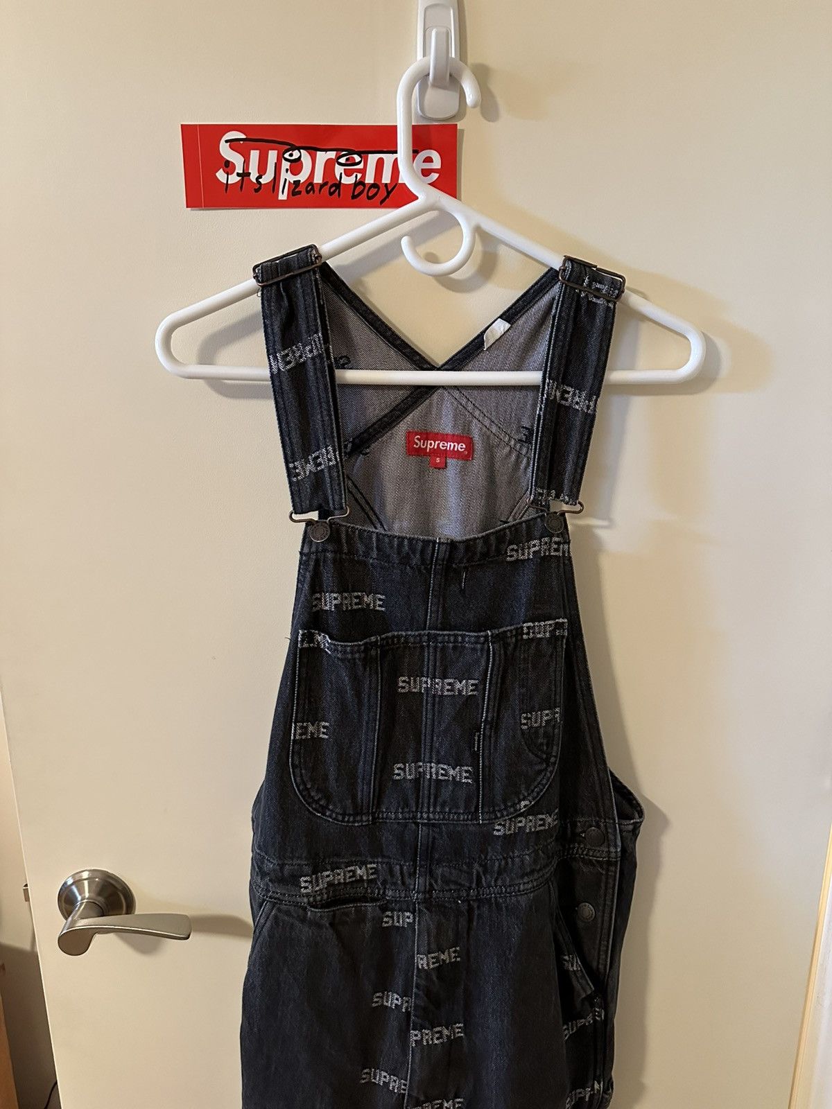 Supreme Supreme Logo Denim Overalls | Grailed