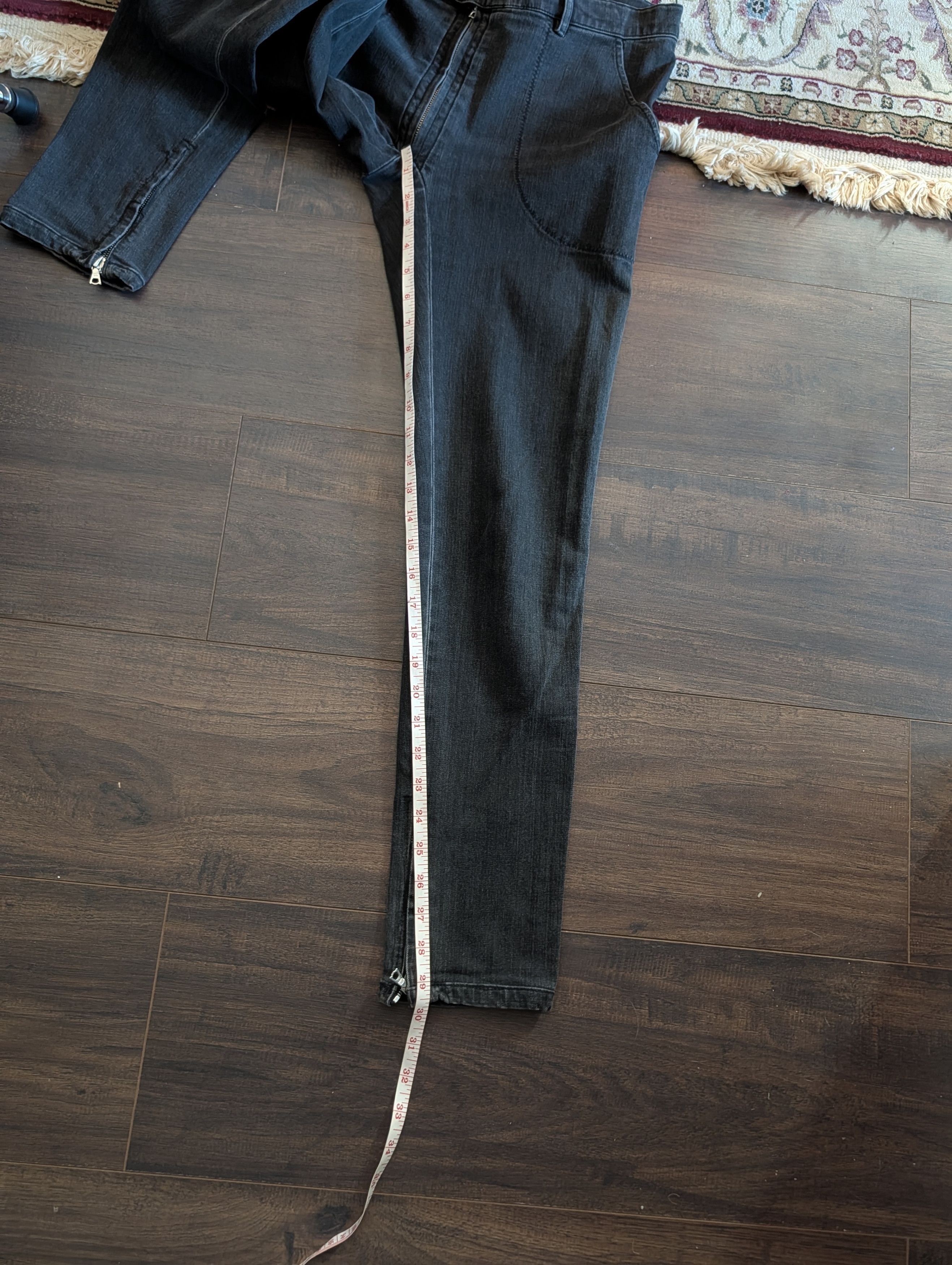The Row Visible zipper zigzag stitch flare zip ankle denim jeans Size 28" / US 6 / IT 42 - 13 Thumbnail