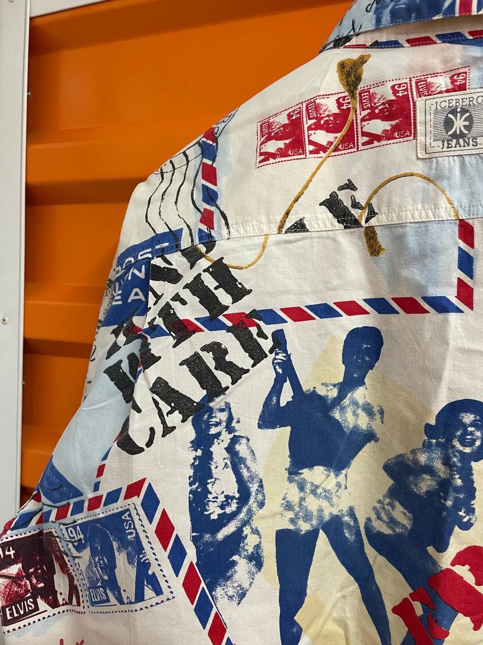 Iceberg 1994 ELVIS PRESLEY Vintage ICEBERG Shirt Snap Button Size US L / EU 52-54 / 3 - 8 Thumbnail