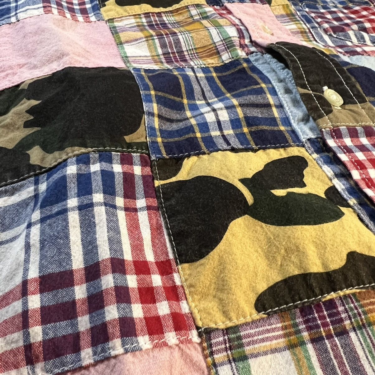 Bape BAPE Camo Patchwork Short Sleeve Button Down Shirt Size US M / EU 48-50 / 2 - 8 Thumbnail