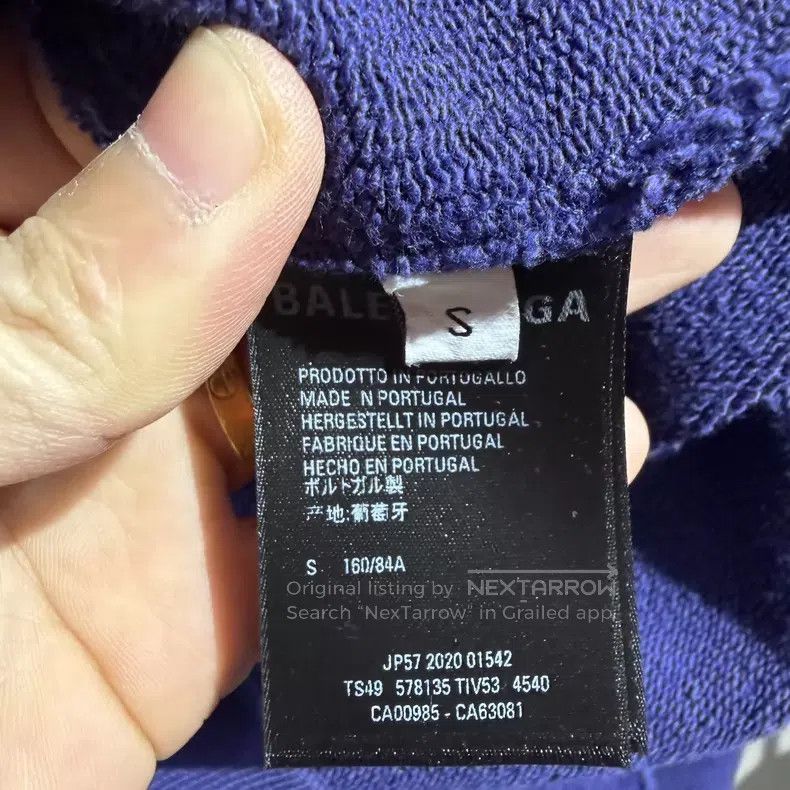 Balenciaga Balenciaga Dark Blue Coca-Cola Hooded Sweatshirt Size US S / EU 44-46 / 1 - 6 Thumbnail