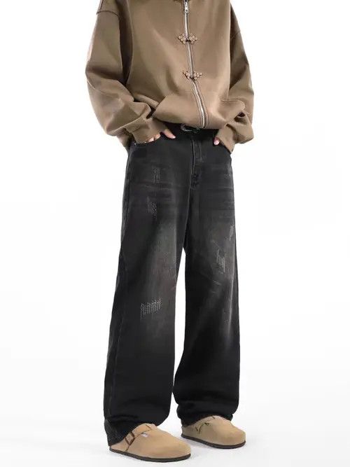 VIBE baggy vintage washed jeans Size US 34 / EU 50 - 4 Thumbnail