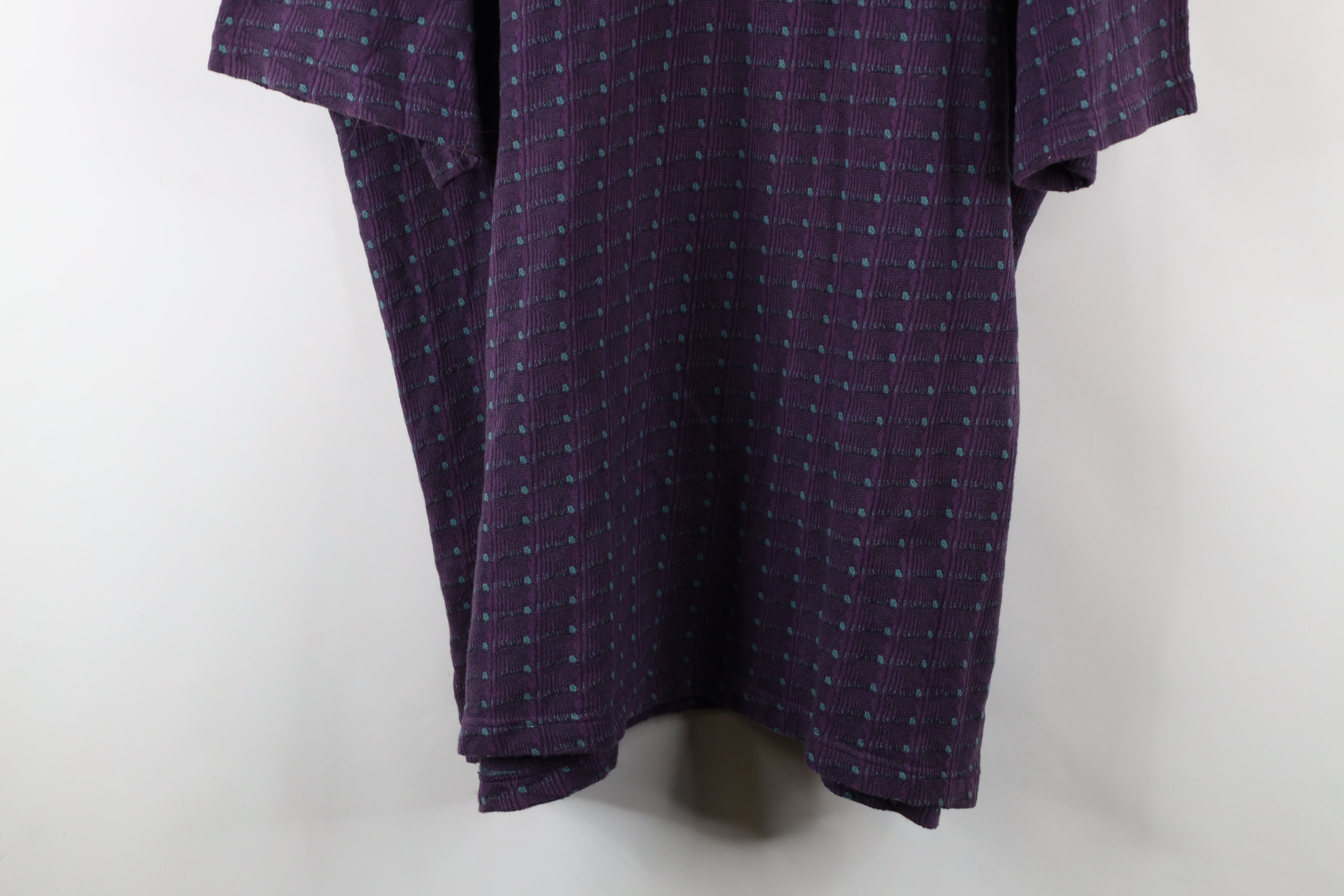 Vintage Vintage 90s Streetwear Geometric Short Sleeve Polo Shirt USA Size US XXL / EU 58 / 5 - 3 Thumbnail