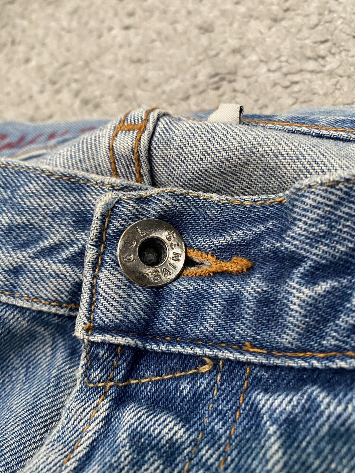 Allsaints × Vintage AllSaints Denim Jeans 36/32 opium Jesus pants flared y2k Size US 36 / EU 52 - 11 Thumbnail