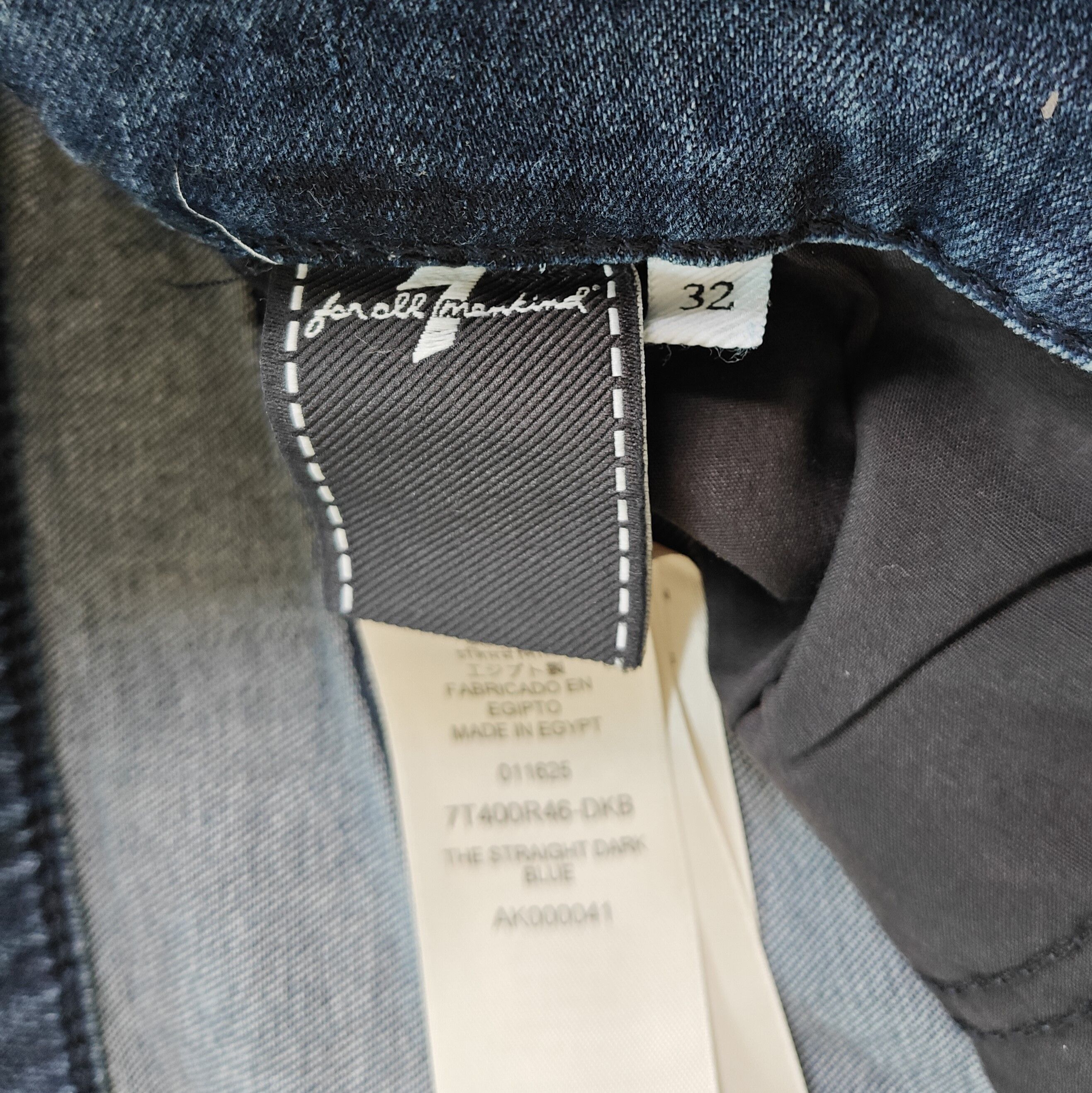 7 For All Mankind 7 For All ManKind THE STRAIGHT Jeans T/ 6008 Size US 32 / EU 48 - 9 Thumbnail