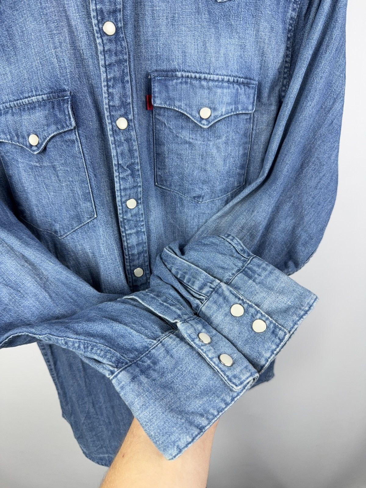 Levi's 00s Retro Levi’s x Justin Timberlake Denim Western Shirt M Size US M / EU 48-50 / 2 - 6 Thumbnail