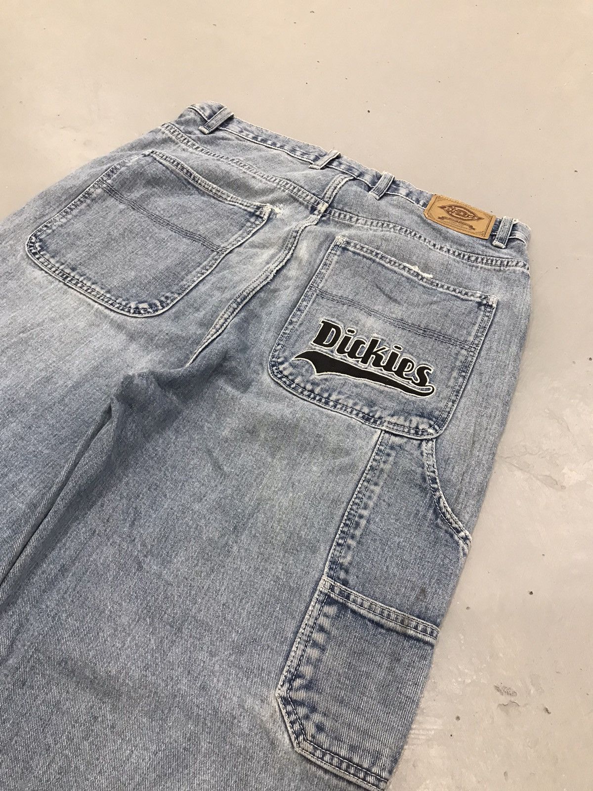 Dickies × Vintage Vintage dickies SpellOut embroidered denim Size US 34 / EU 50 - 11 Thumbnail