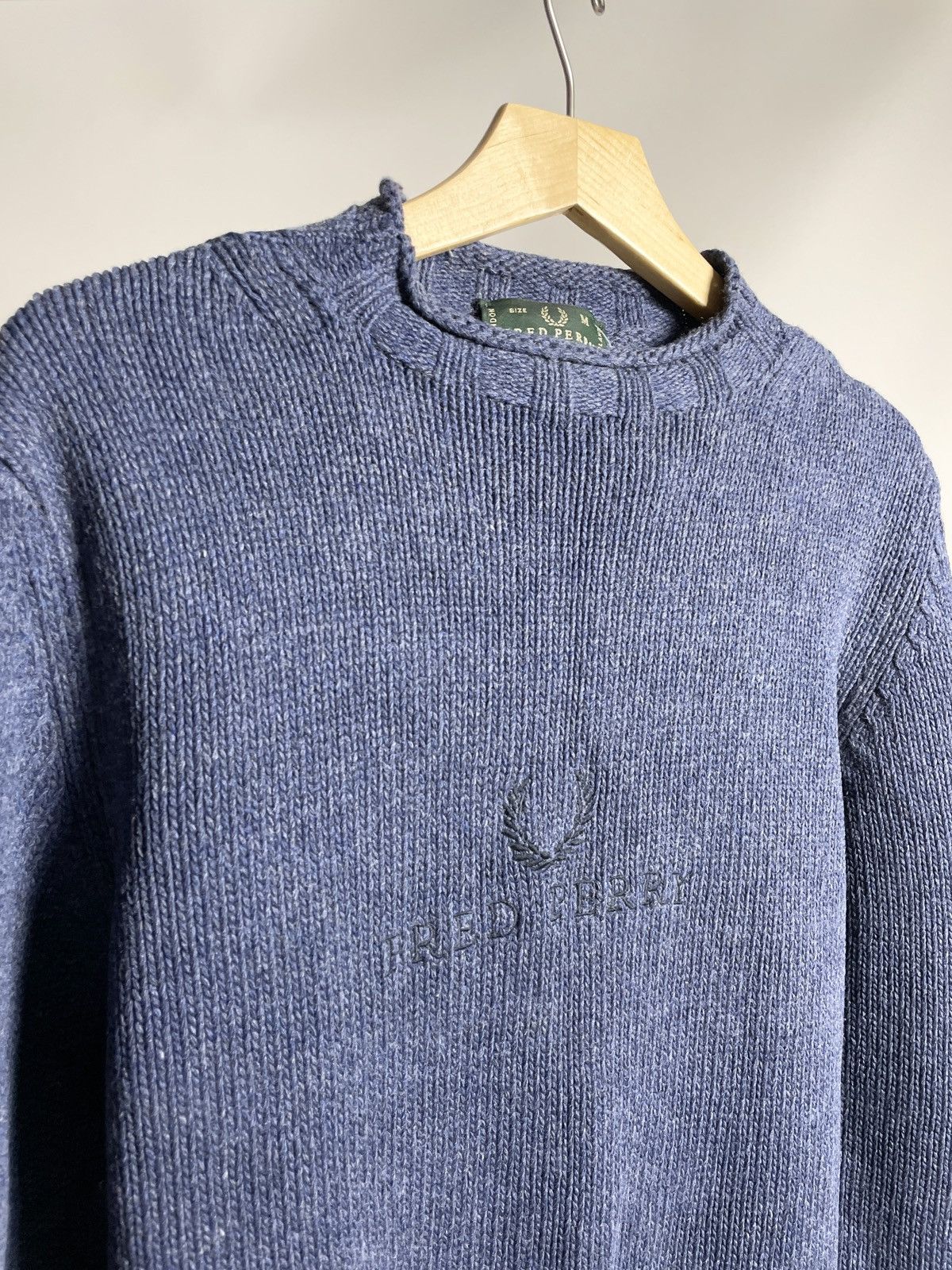 Fred Perry × Lonsdale × Vintage VINTAGE 🦕 Fred Perry Centre Logo London Knitted Sweater Size US M / EU 48-50 / 2 - 3 Thumbnail
